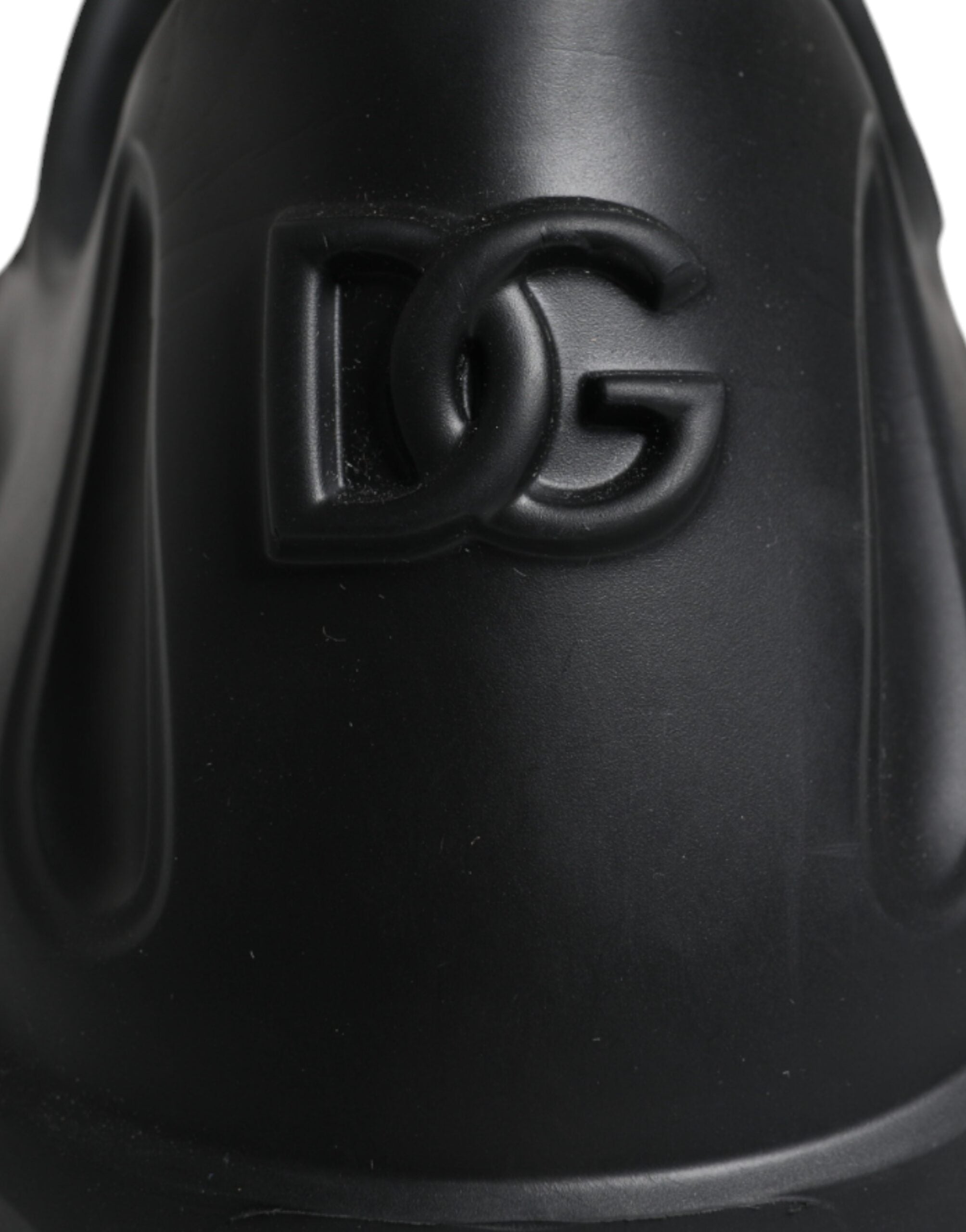 Dolce & Gabbana svarta folierade gummileksaks låga sneakers