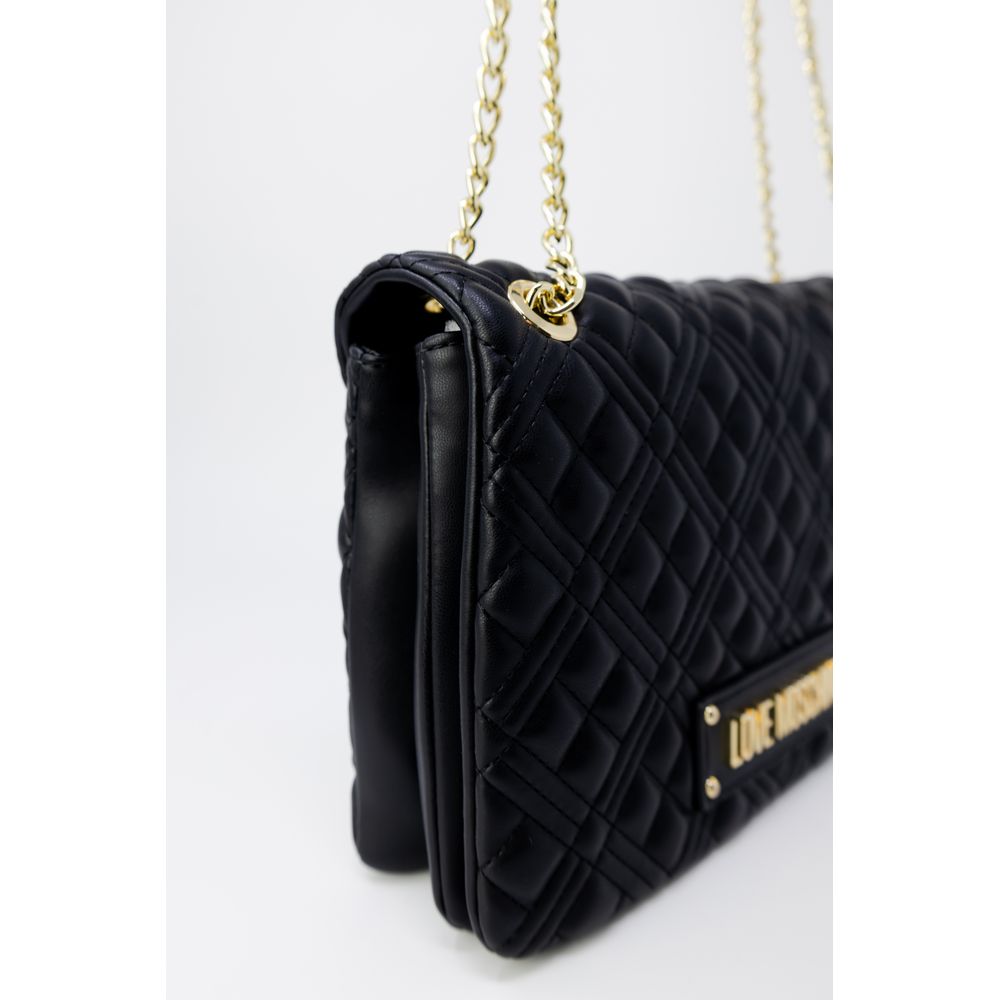 Love Moschino guldfärgad polyetenhandväska