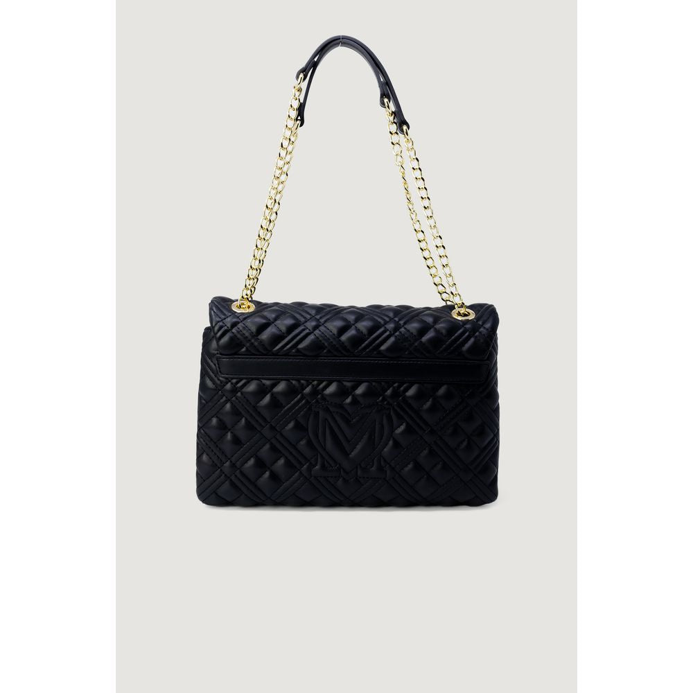 Love Moschino guldfärgad polyetenhandväska