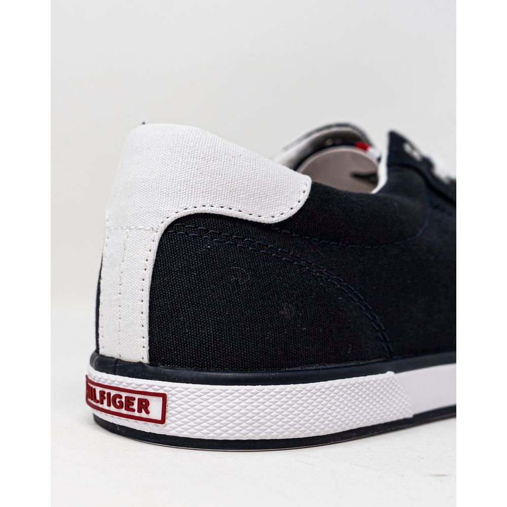 Tommy Hilfiger Blå Bomullssneaker