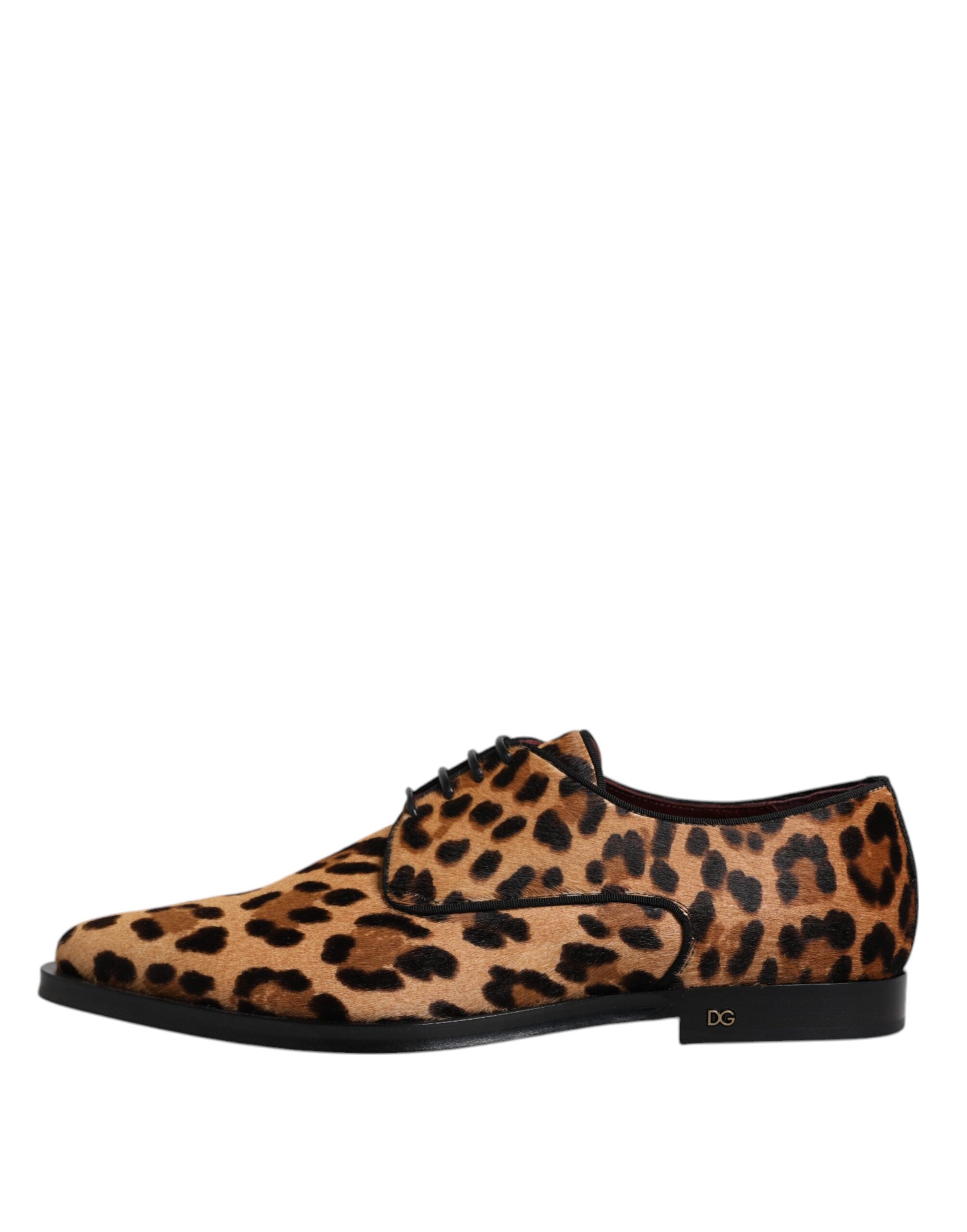 Dolce & Gabbana Bruna Leopard Derby Formella Herrskor
