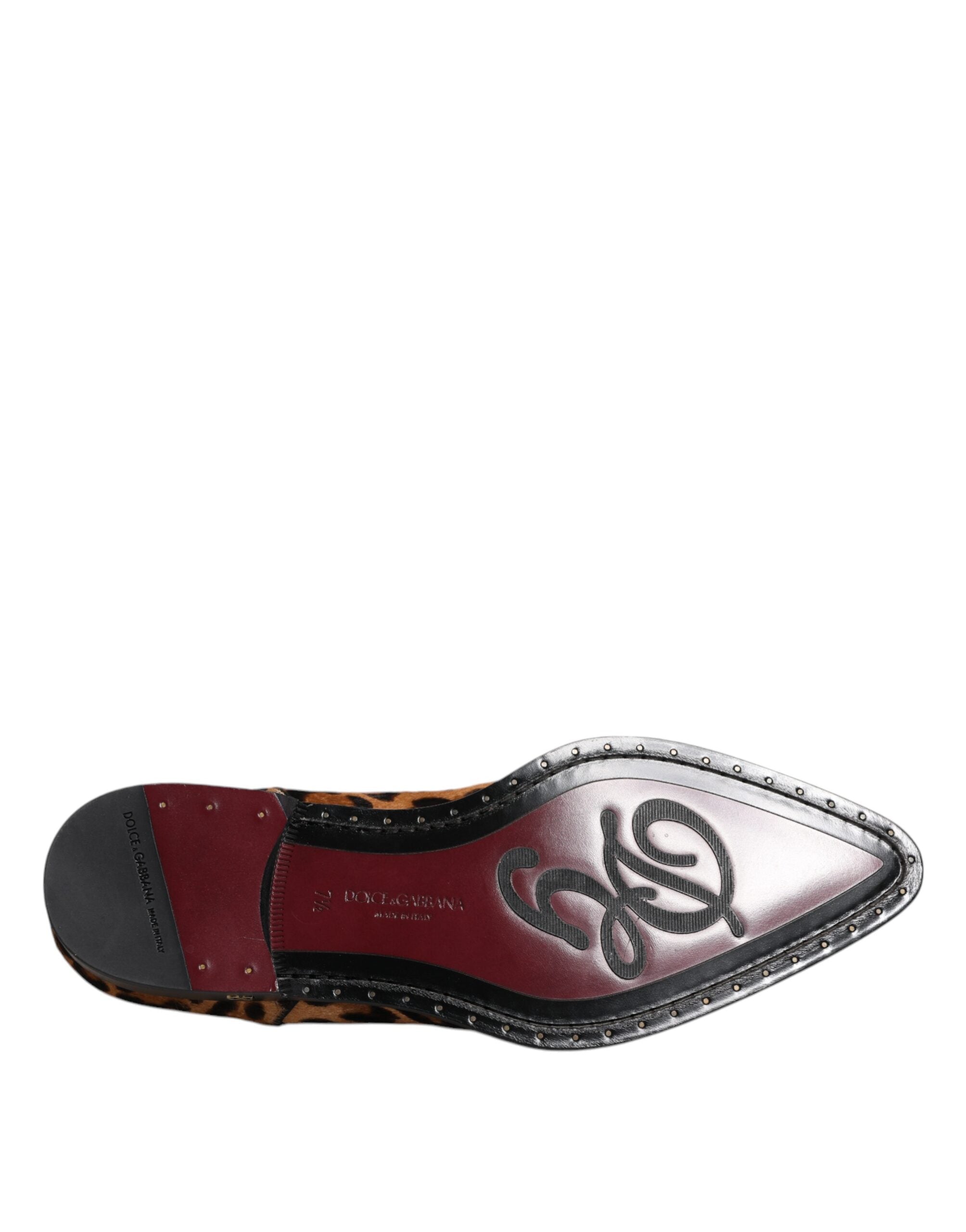 Dolce & Gabbana Bruna Leopard Derby Formella Herrskor