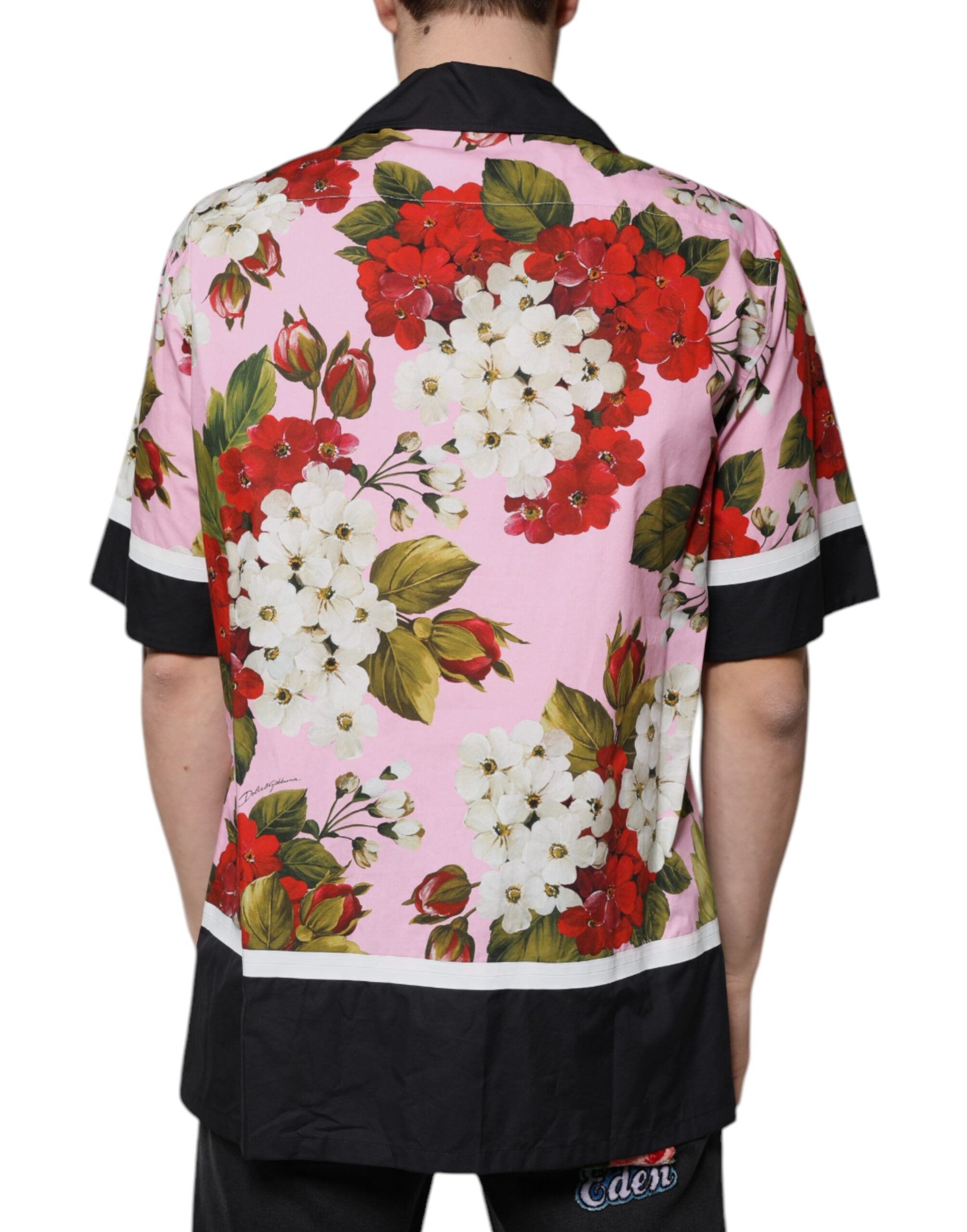 Dolce & Gabbana Flerfärgad Blommig Skjorta med Knappar