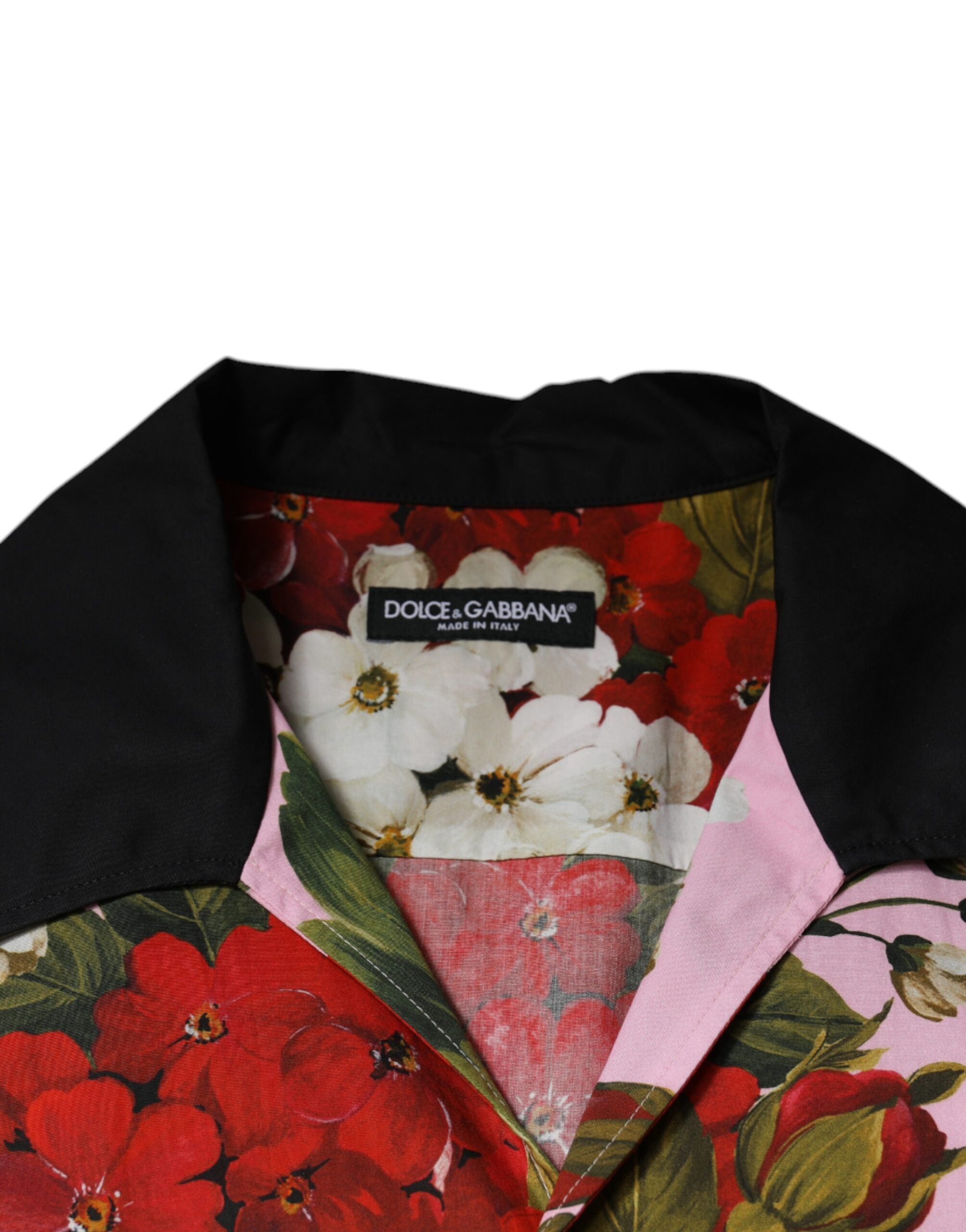 Dolce & Gabbana Flerfärgad Blommig Skjorta med Knappar