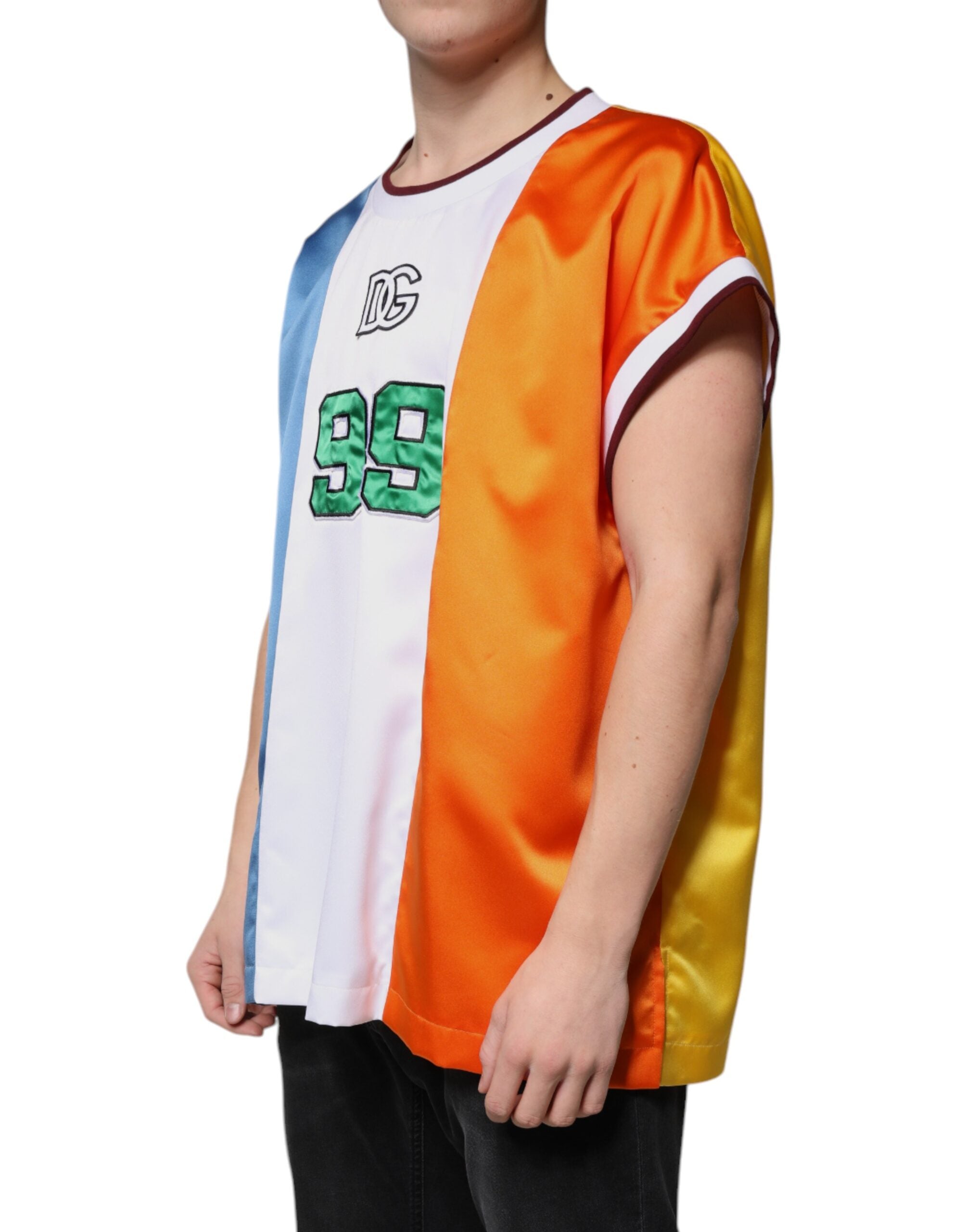 Dolce & Gabbana Flerfärgad Jersey Linne Ärmlös T-shirt