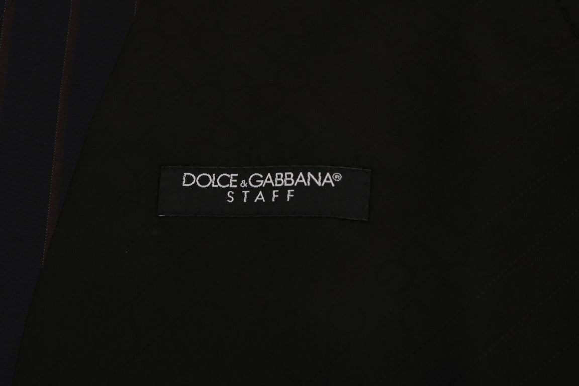 Dolce & Gabbana Blå Ull Stretchväst