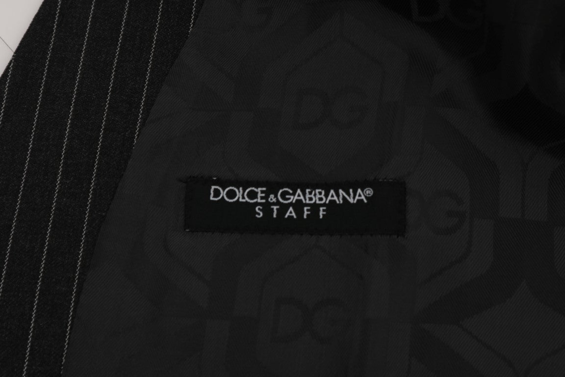 Dolce & Gabbana Grå Ull Stretchväst