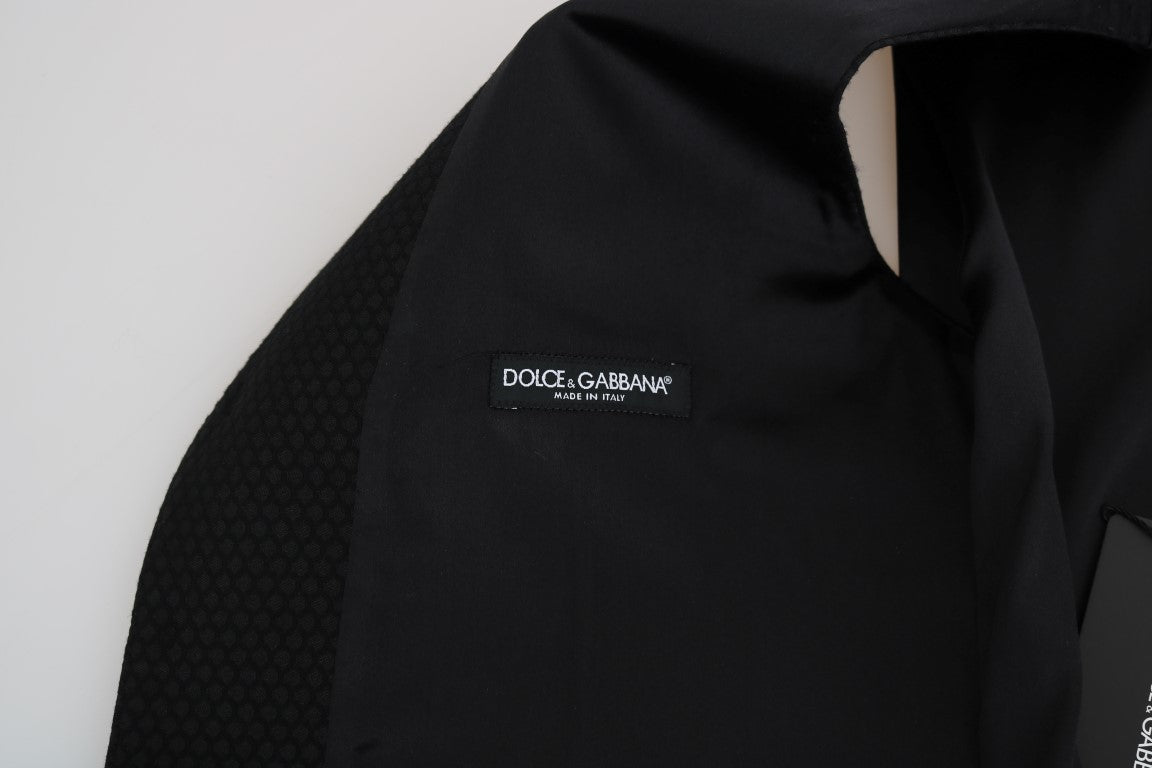 Dolce & Gabbana svart prickigt mönster väst