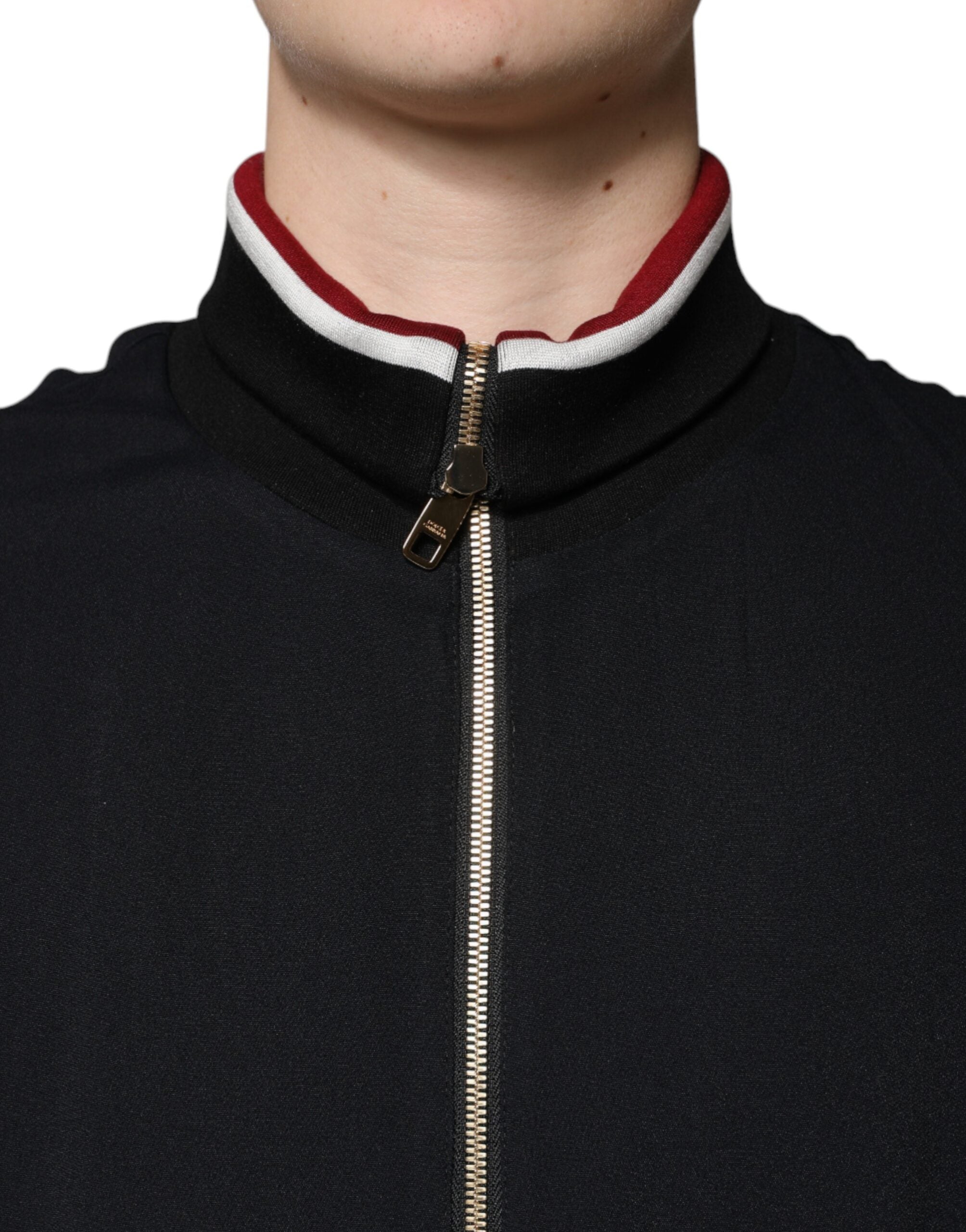 Dolce & Gabbana Svart DG King Heldragkedja Sweatshirt