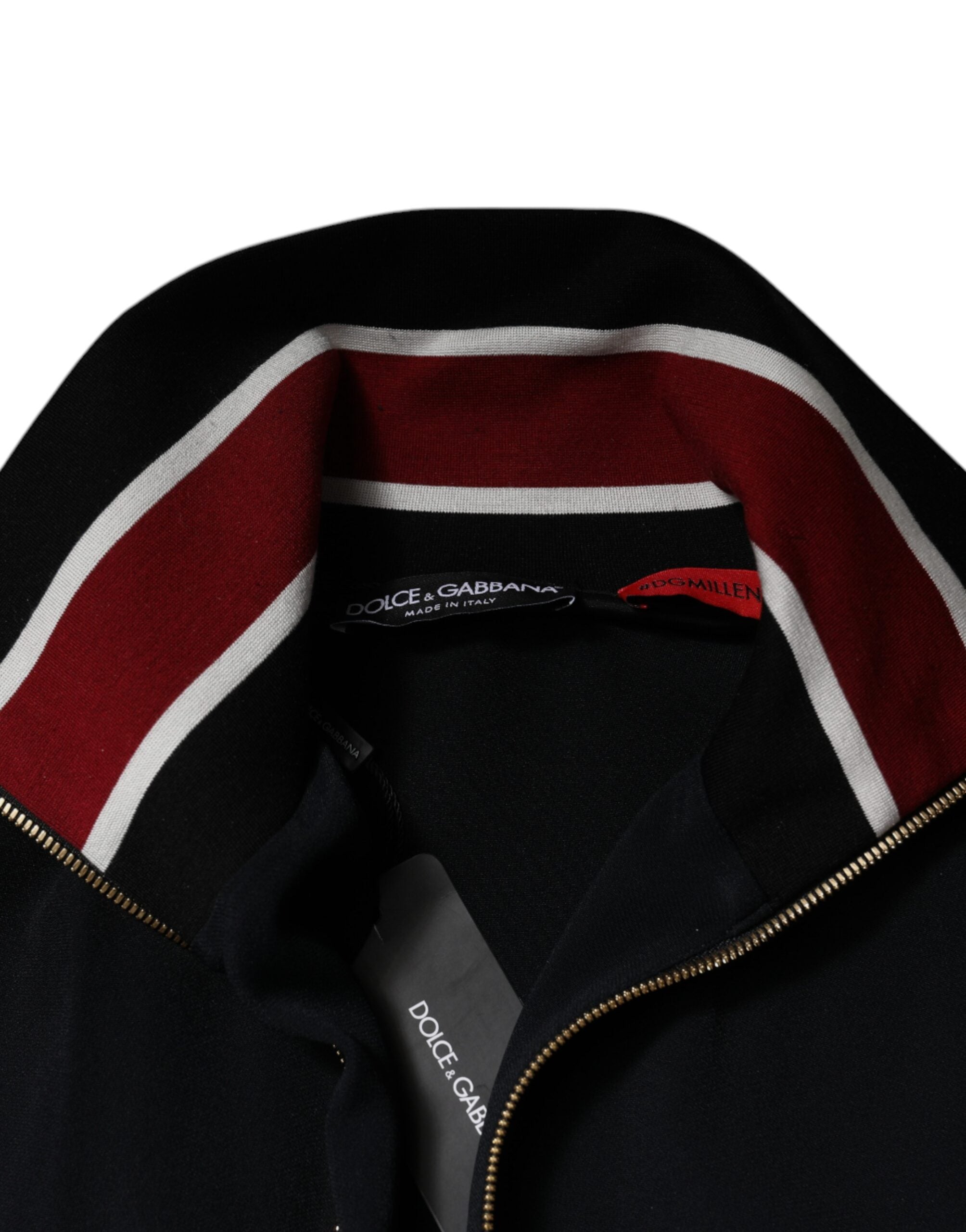 Dolce & Gabbana Svart DG King Heldragkedja Sweatshirt