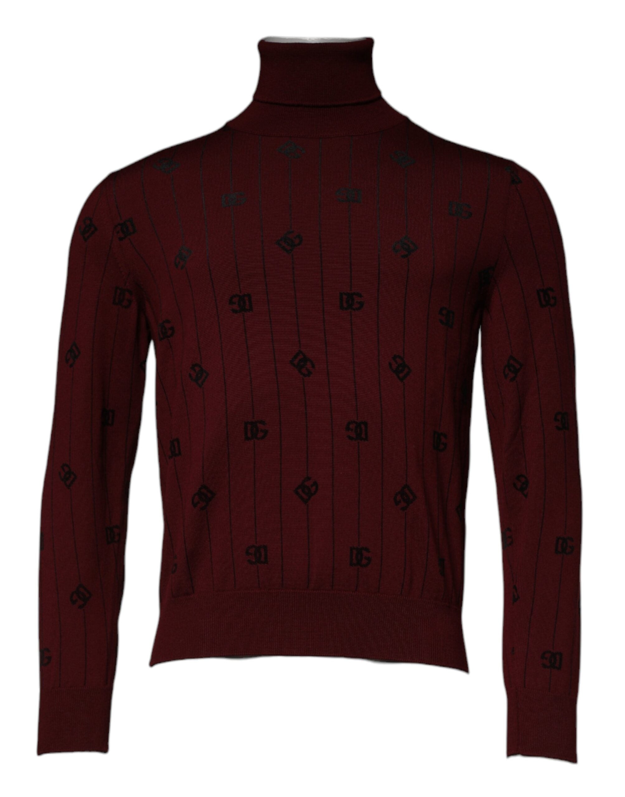 Dolce & Gabbana Rödbrun Monogram Polotröja