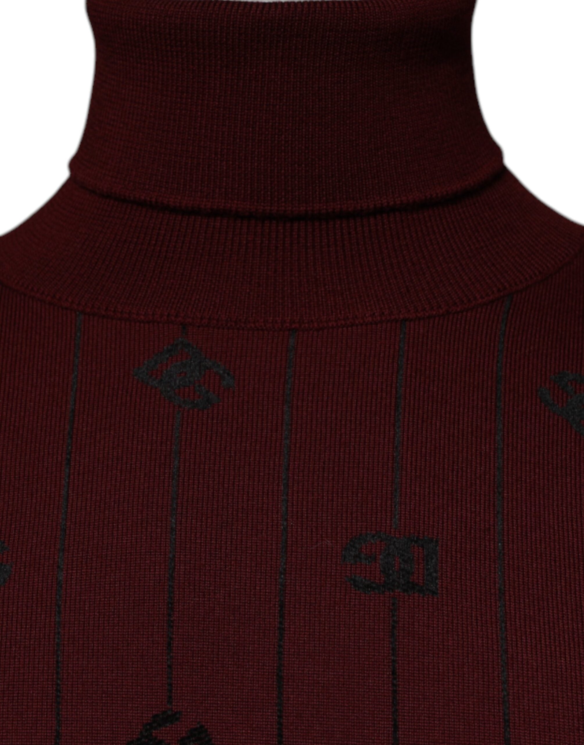 Dolce & Gabbana Rödbrun Monogram Polotröja