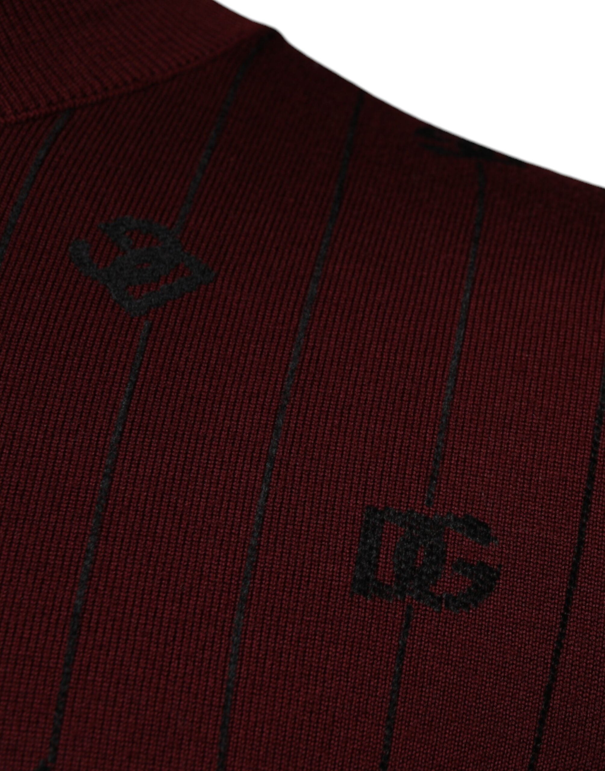 Dolce & Gabbana Rödbrun Monogram Polotröja