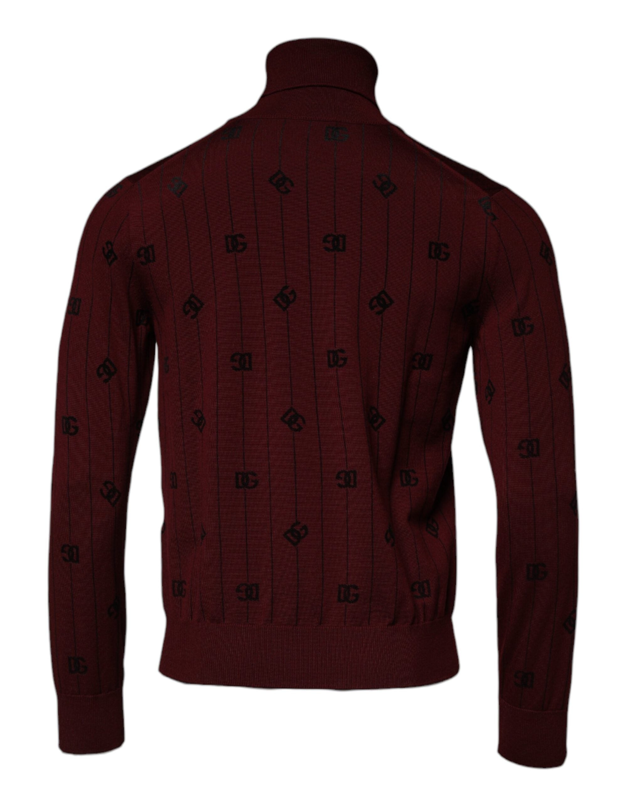 Dolce & Gabbana Rödbrun Monogram Polotröja
