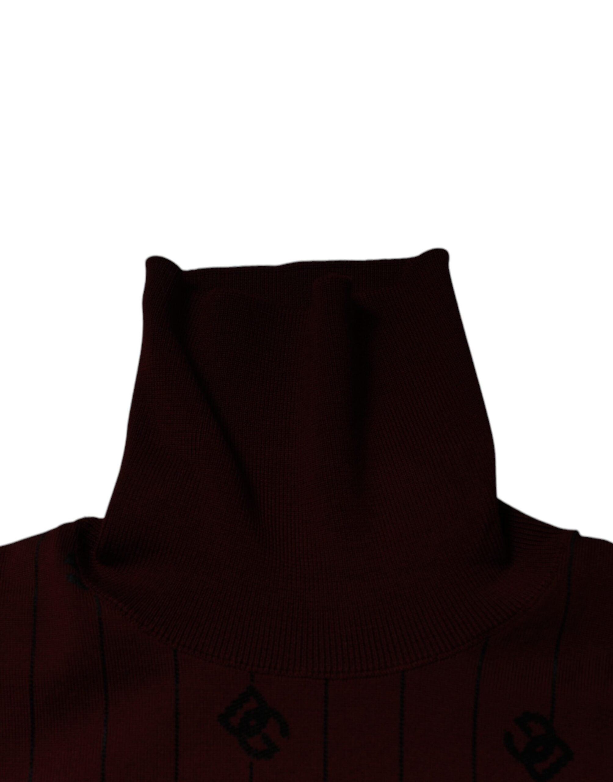 Dolce & Gabbana Rödbrun Monogram Polotröja
