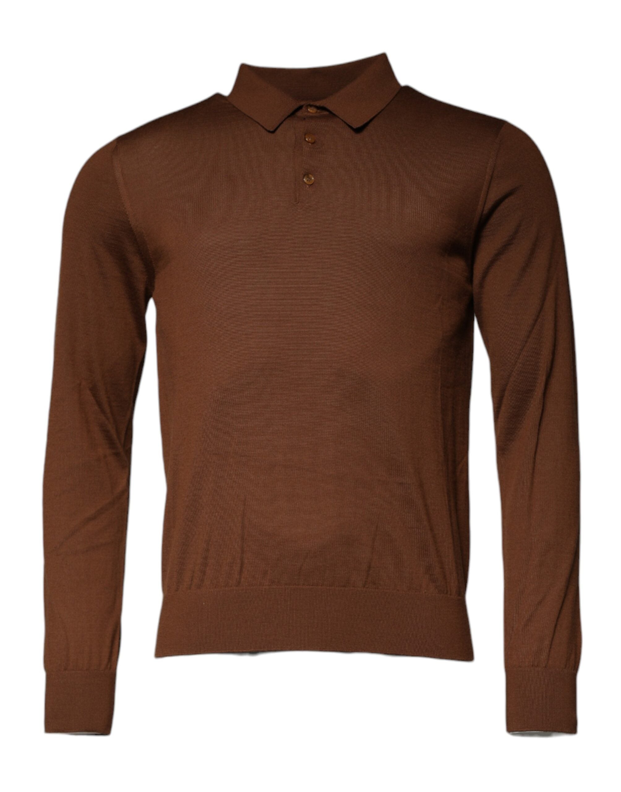 Dolce & Gabbana Brun Kashmirknäppt Herrtröja
