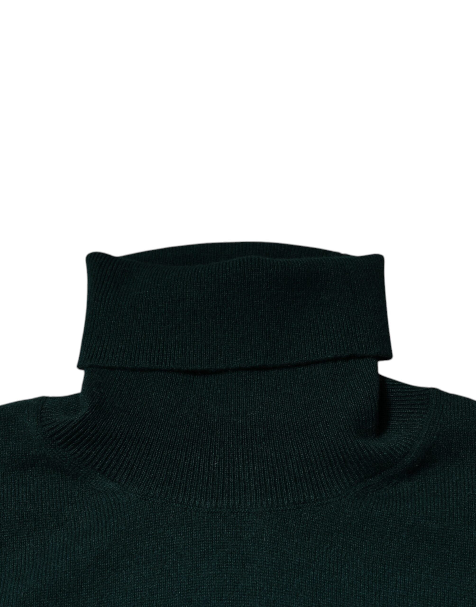 Dolce & Gabbana Grön Kashmir Polotröja Herrtröja