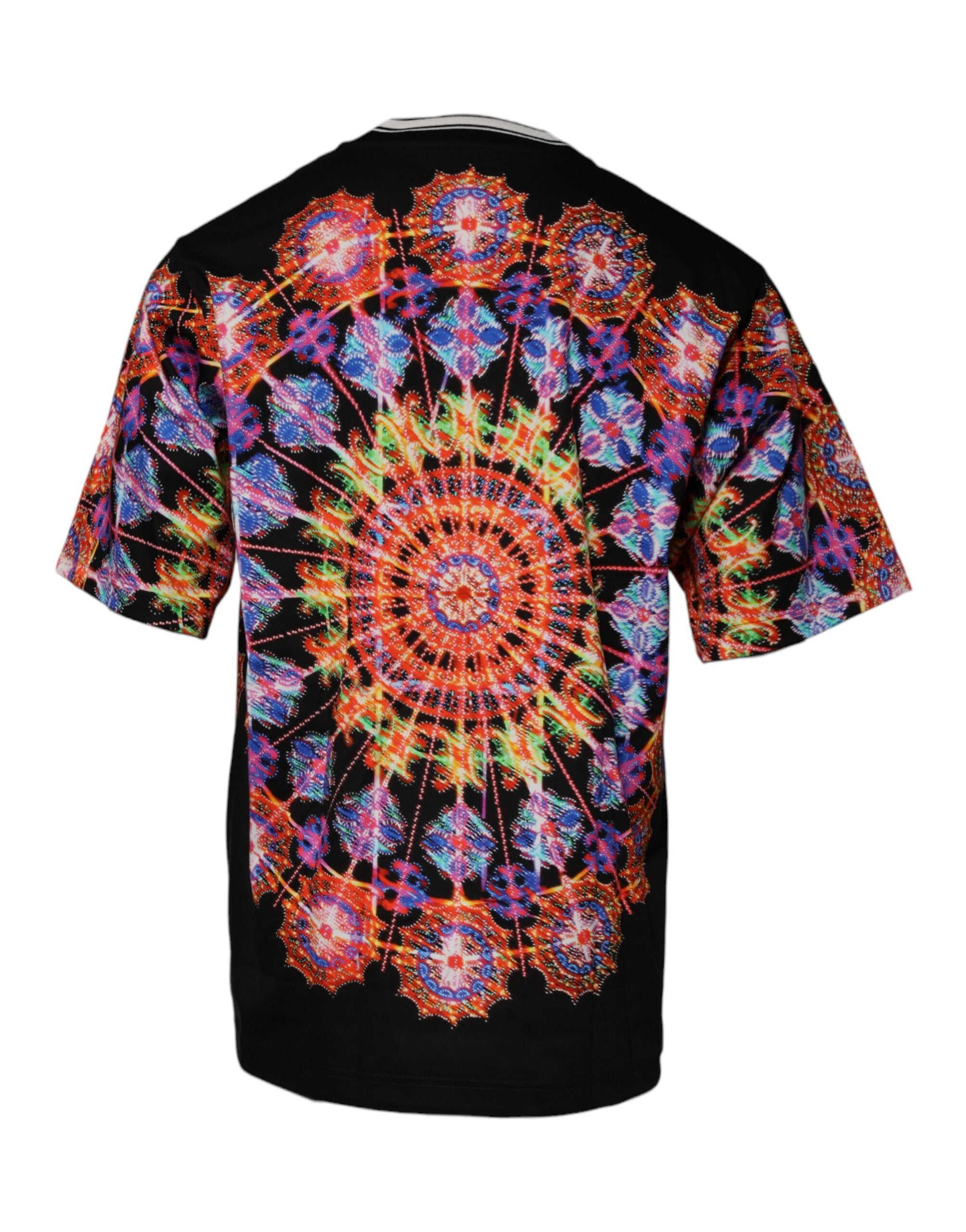 Dolce & Gabbana Multicolor Kaleidoscope Herr Kortärmad T-shirt