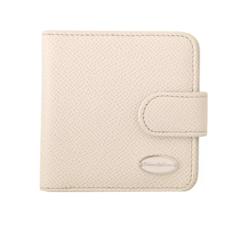 Dolce & Gabbana Vitt Dauphine Läder Kondomfodral med Plånbok