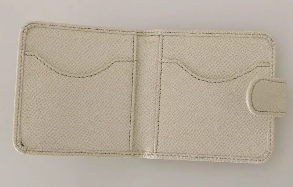 Dolce & Gabbana Vitt Dauphine Läder Kondomfodral med Plånbok