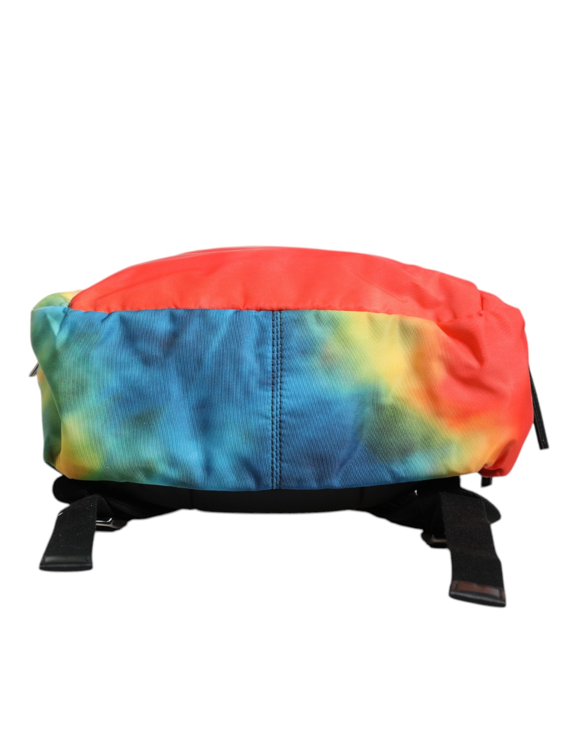 Dolce & Gabbana flerfärgad tie dye nylon med logotyptryck för barn ryggsäck