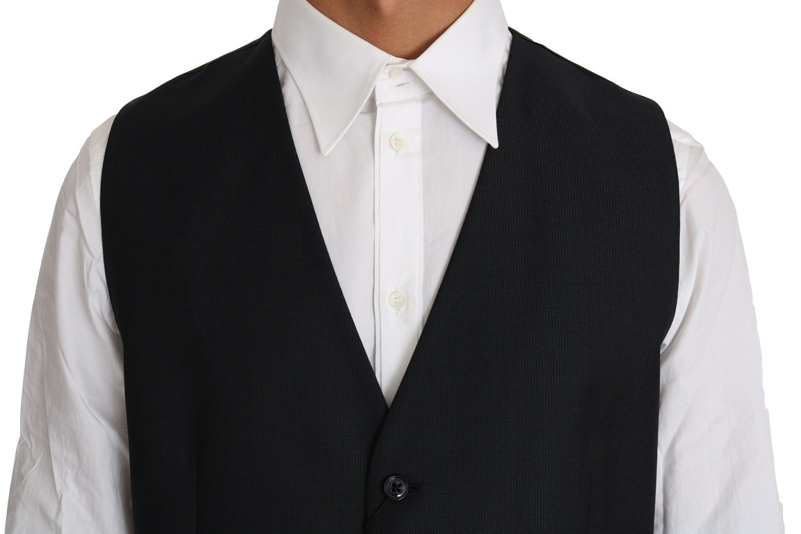 Dolce & Gabbana Grå Ull-Siden Väst