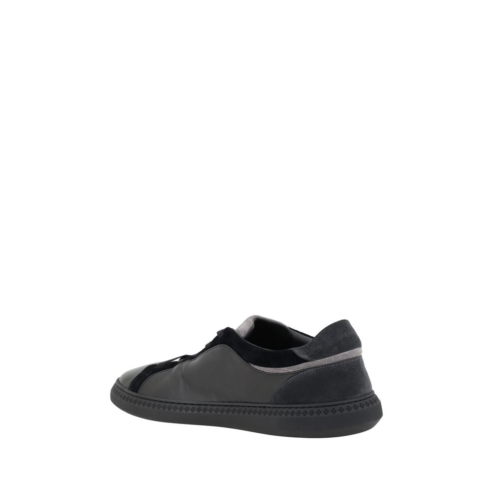 Givenchy svarta läder G-set sneakers