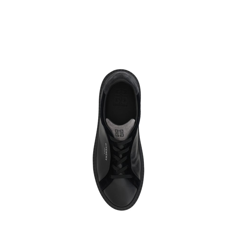 Givenchy svarta läder G-set sneakers