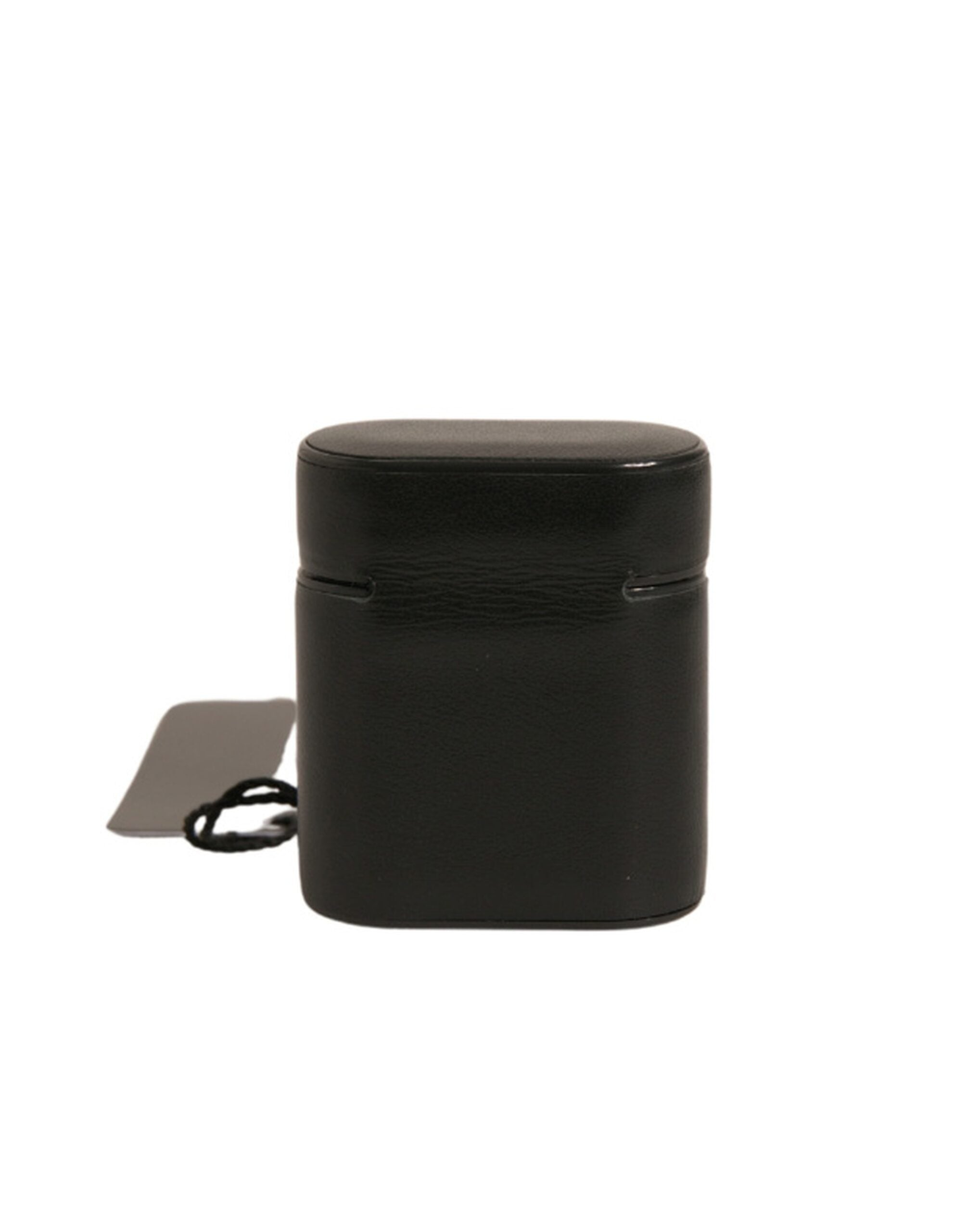 Dolce & Gabbana Svart PVC-logotypfodral med flipfodral till Airpods