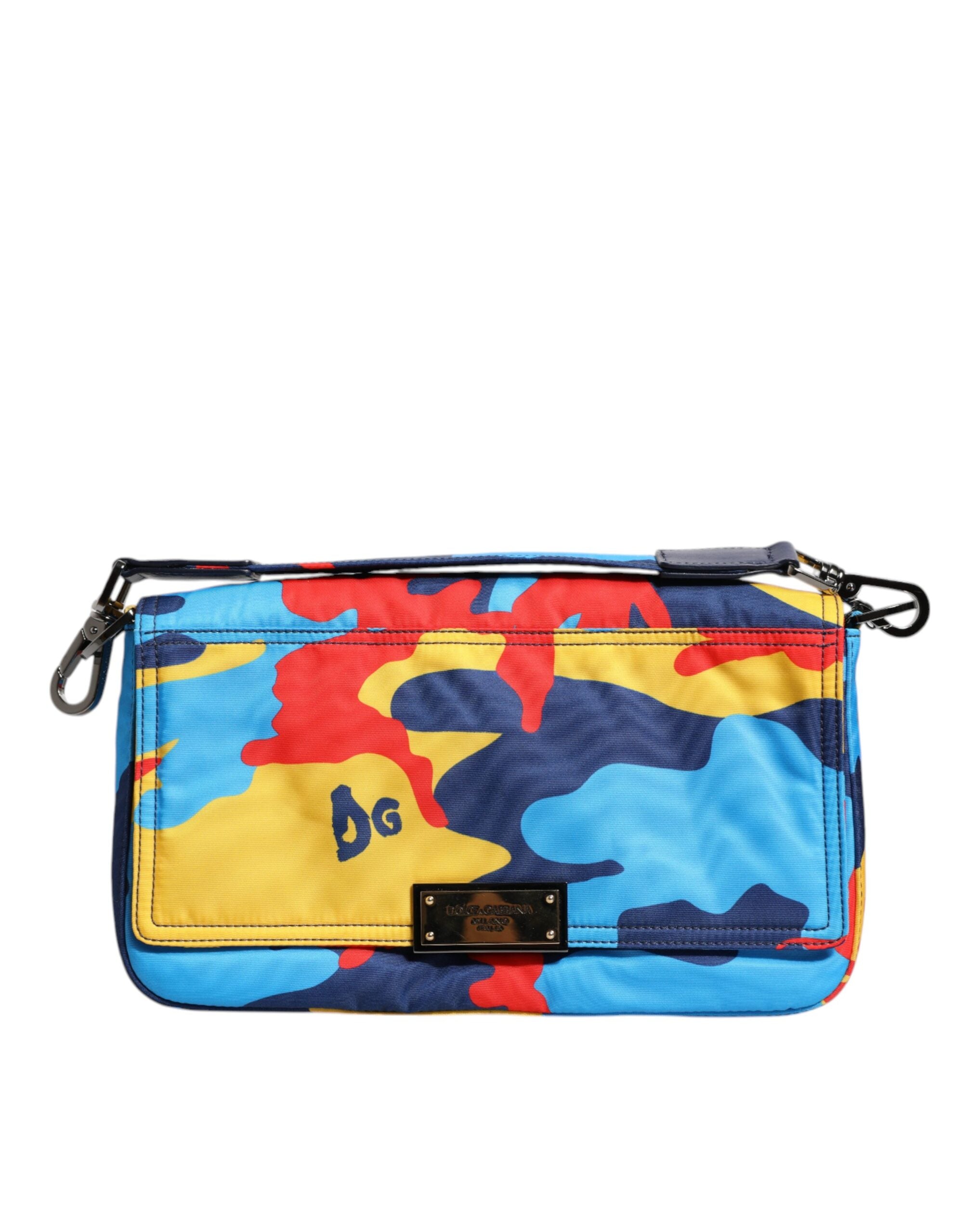 Dolce & Gabbana flerfärgad kamouflage nylon axelväska