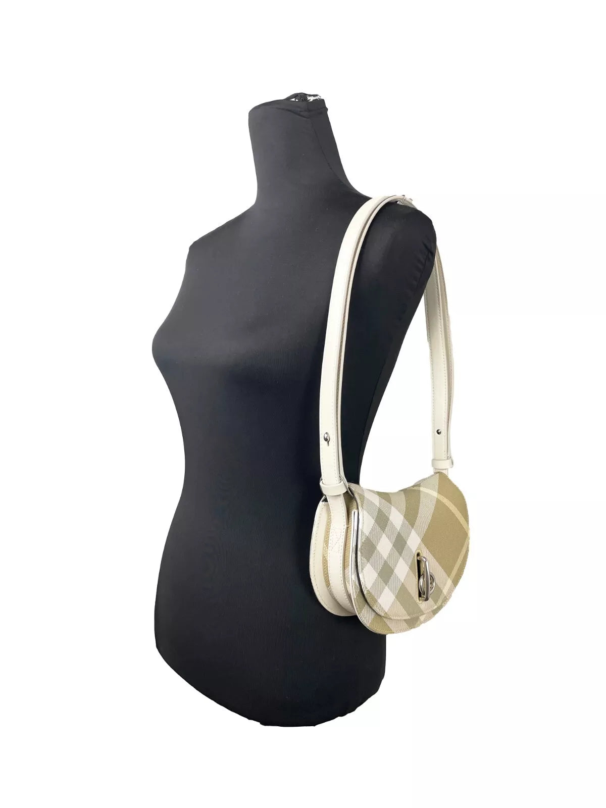 Burberry Mini Check Gunghäst Axelremsväska