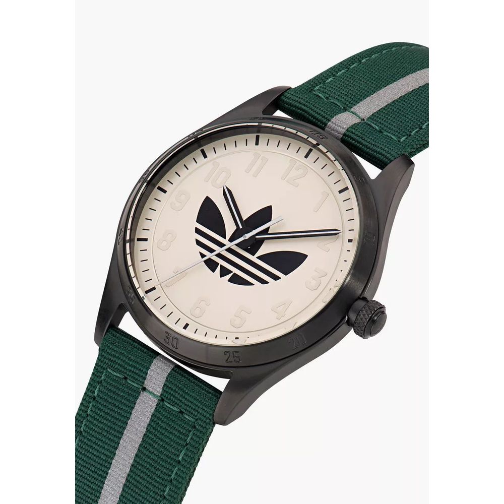 Adidas grön tygklocka