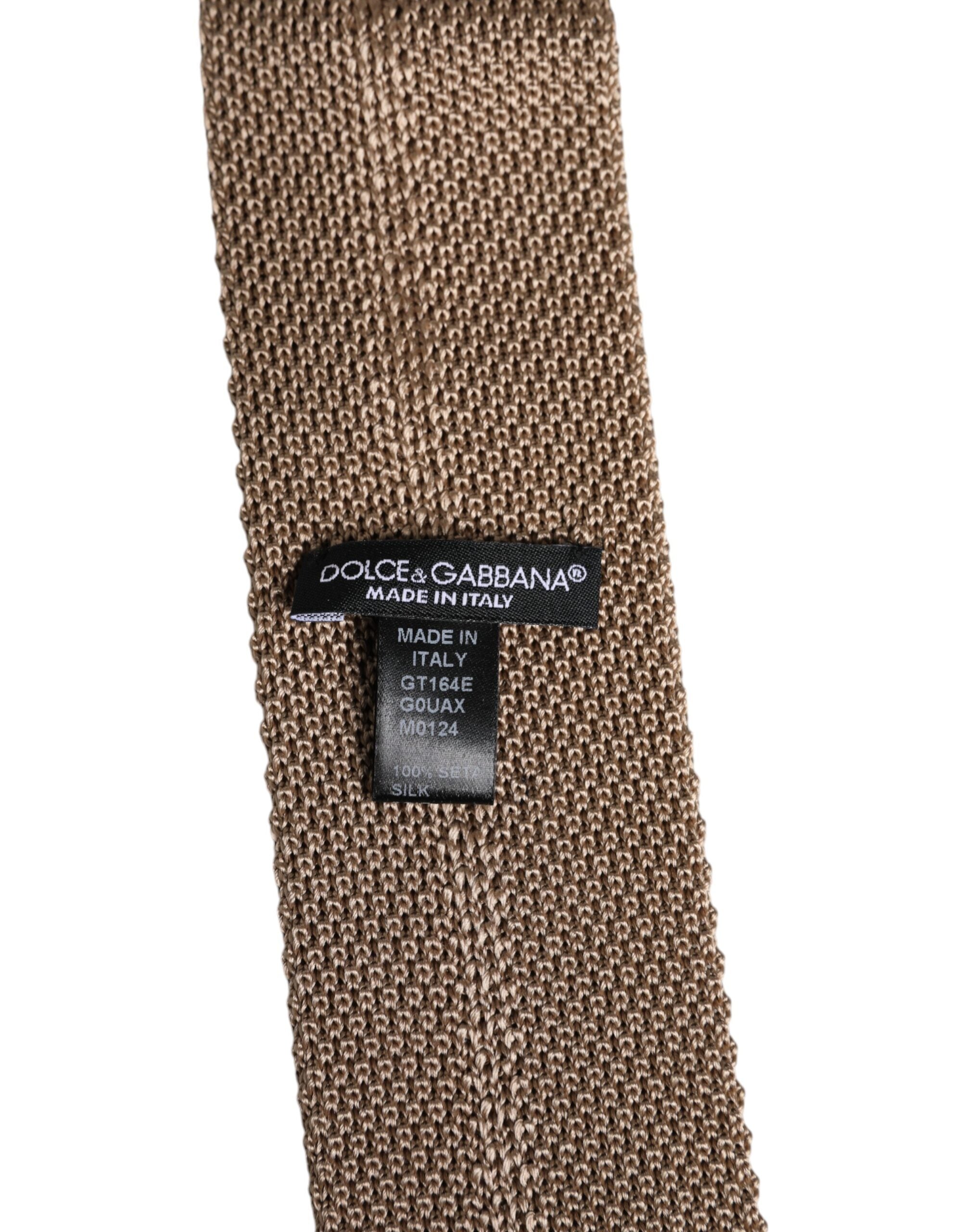 Dolce & Gabbana Brun Justerbar Slips i Siden