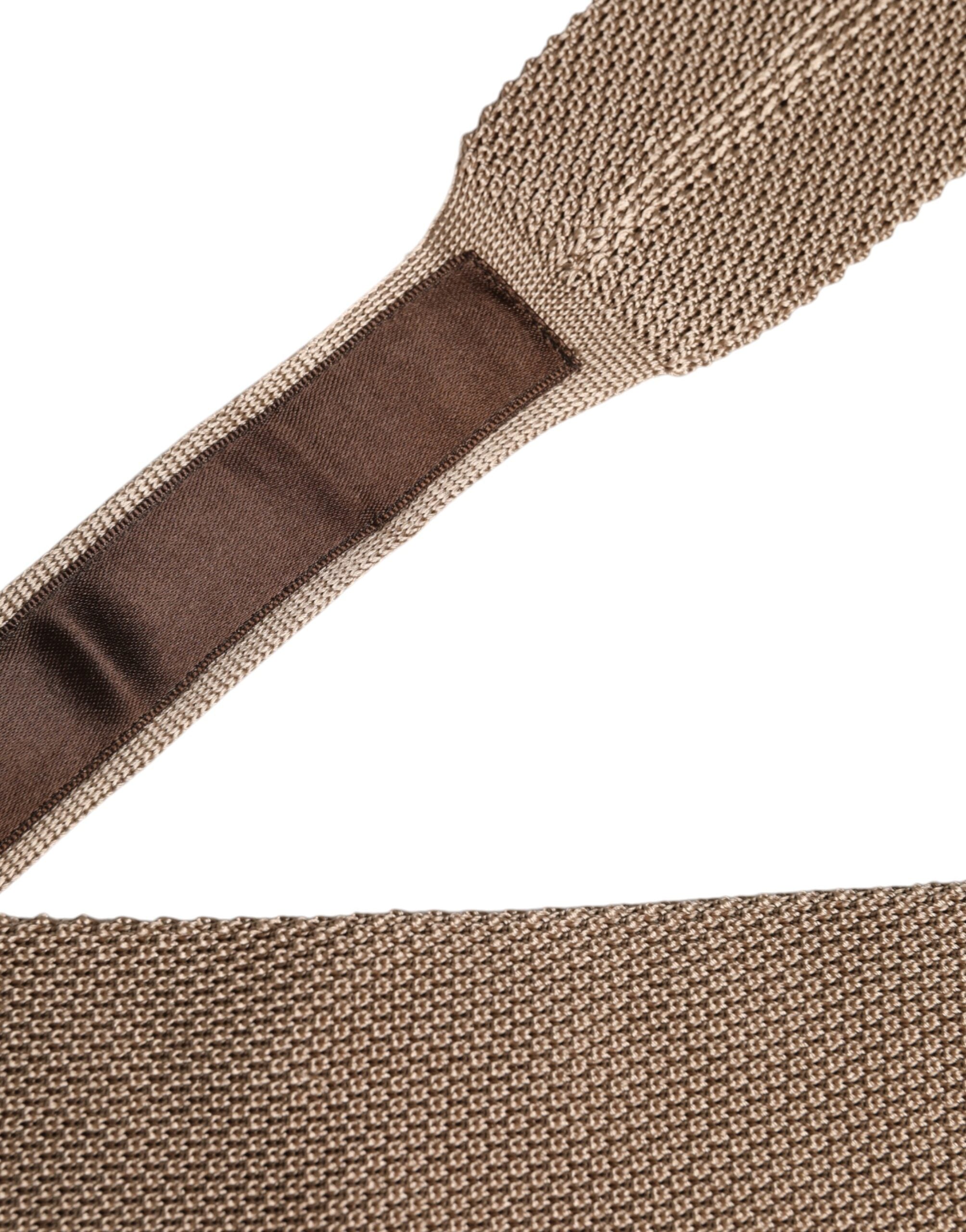 Dolce & Gabbana Brun Justerbar Slips i Siden