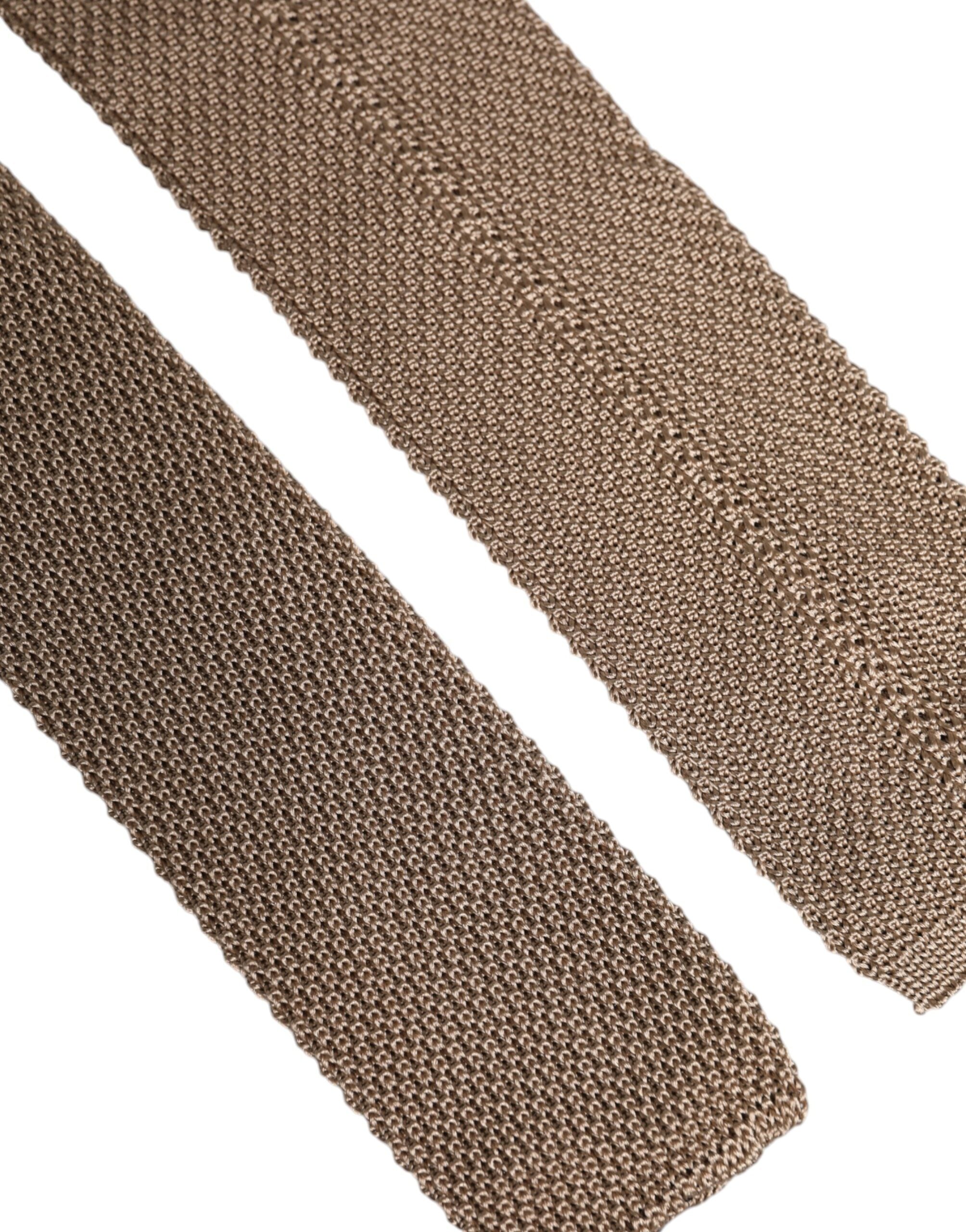 Dolce & Gabbana Brun Justerbar Slips i Siden