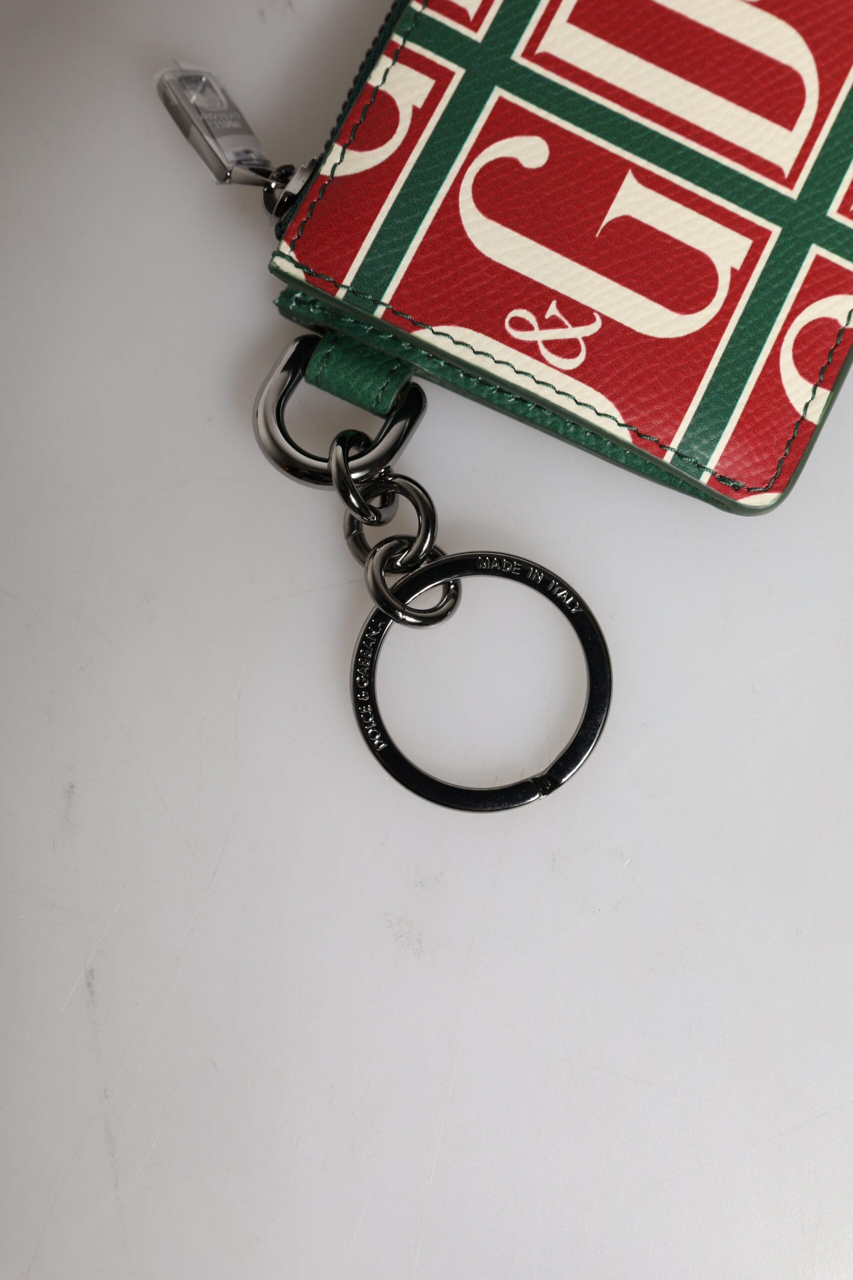 Dolce & Gabbana Grön Kalvskinnsplånbok med Logotyptryck och Monogram