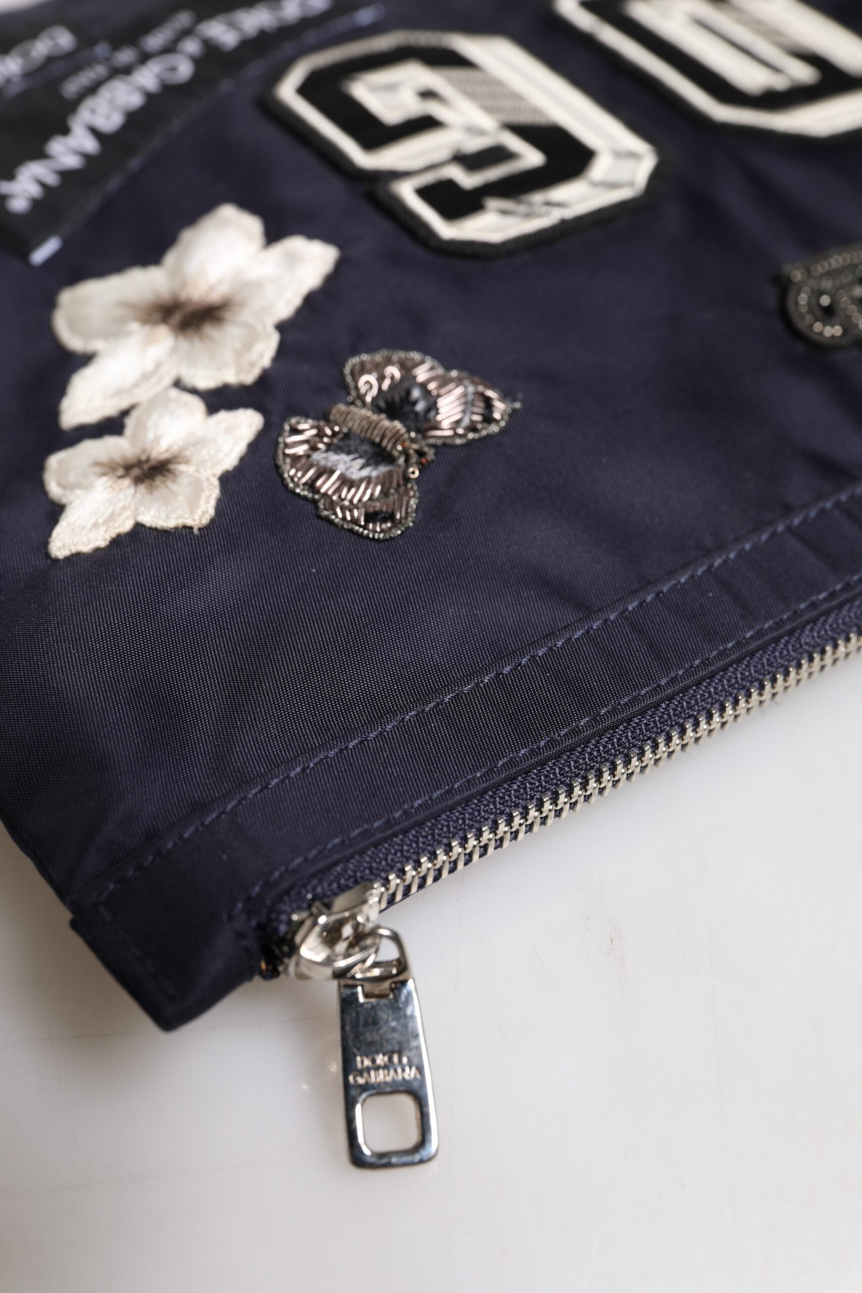Dolce & Gabbana Blå DG Logotypplåster Kuvertväska
