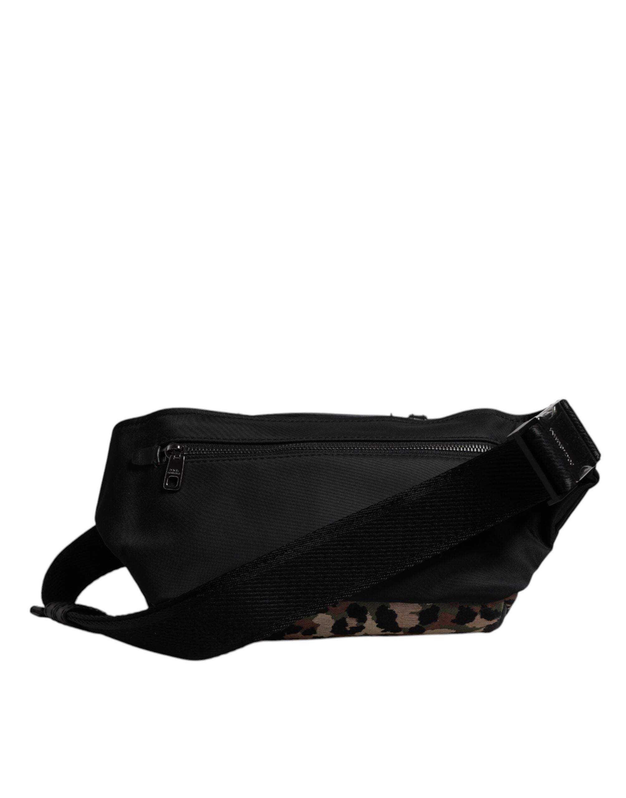 Dolce & Gabbana Flerfärgad Leopard DG Logotyp Midjeväska med Bälte