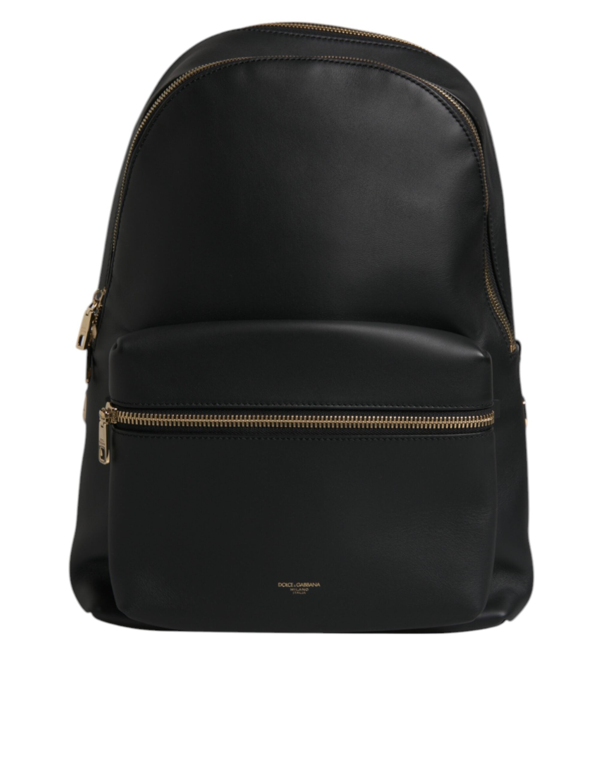 Dolce & Gabbana svart DG läderryggsäck med logotyptryck