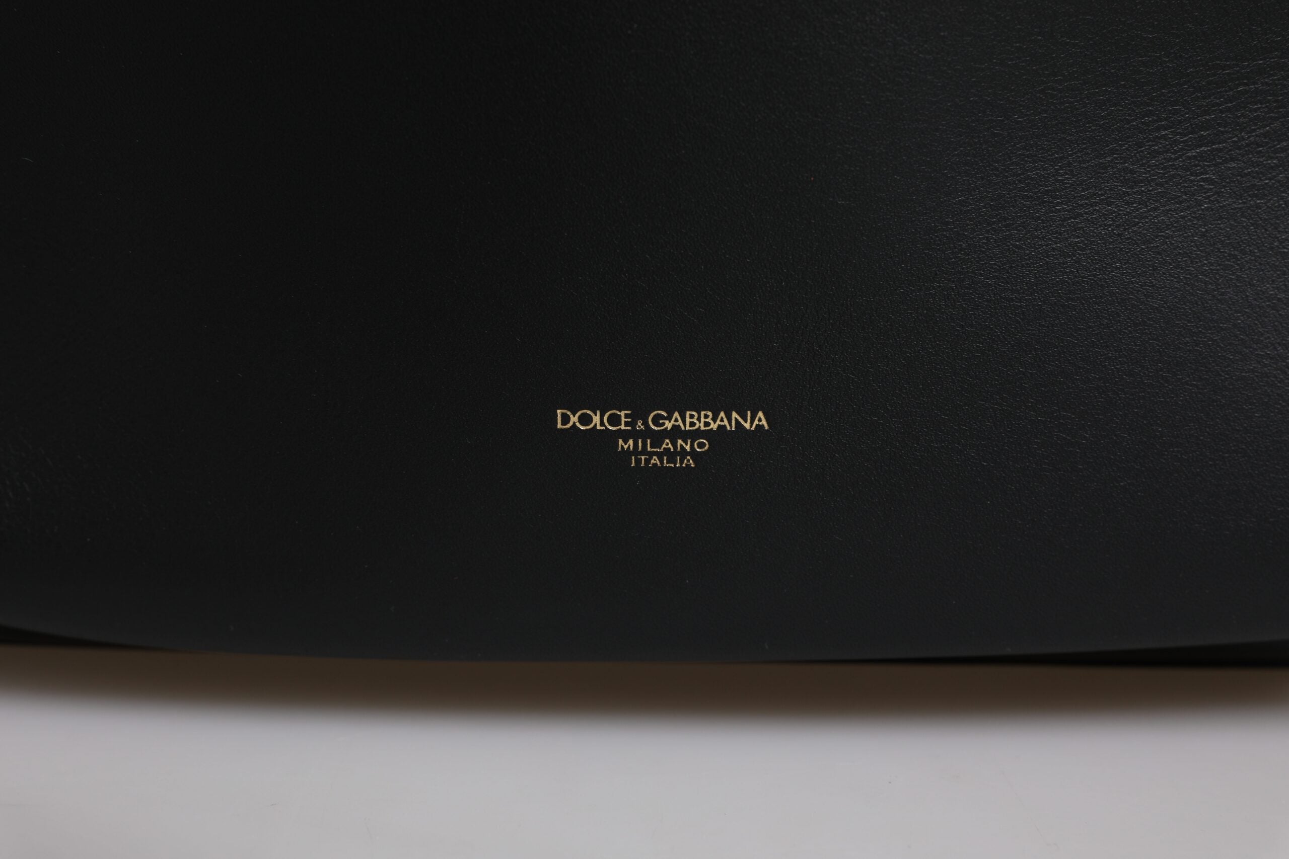 Dolce & Gabbana svart DG läderryggsäck med logotyptryck