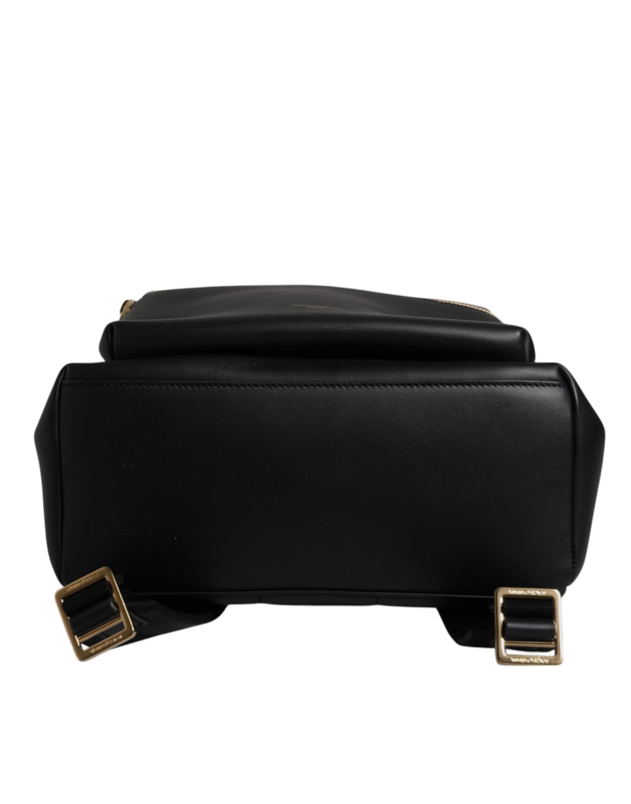 Dolce & Gabbana svart DG läderryggsäck med logotyptryck
