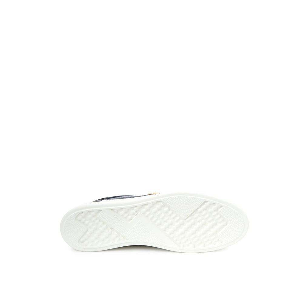 Roberto Cavalli Blå Lädersneaker