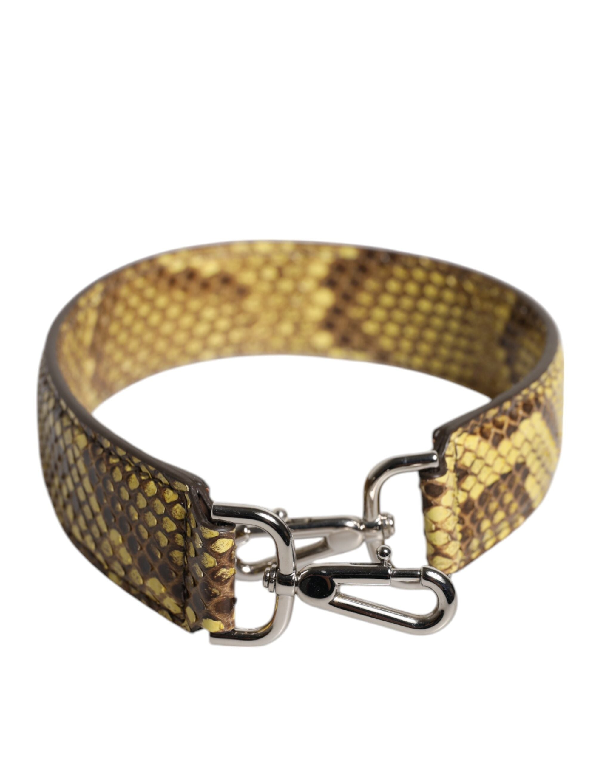 Dolce & Gabbana Gul Exotisk Läderväska Axelrem