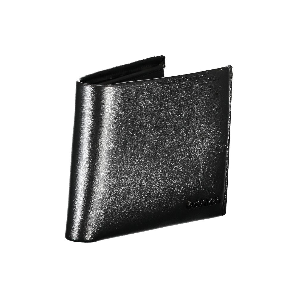 Calvin Klein elegant läderplånbok med RFID-block och myntväska