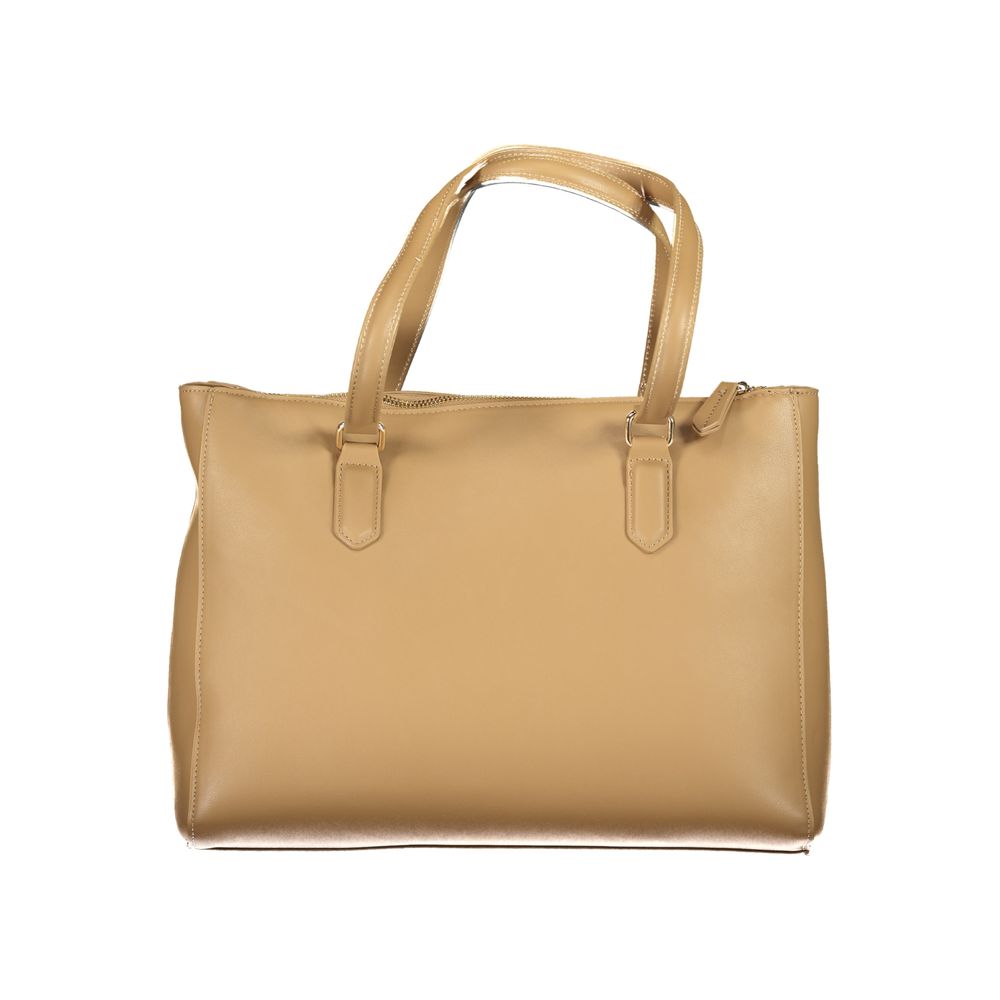 Mario Valentino Beige Polyeten Damhandväska