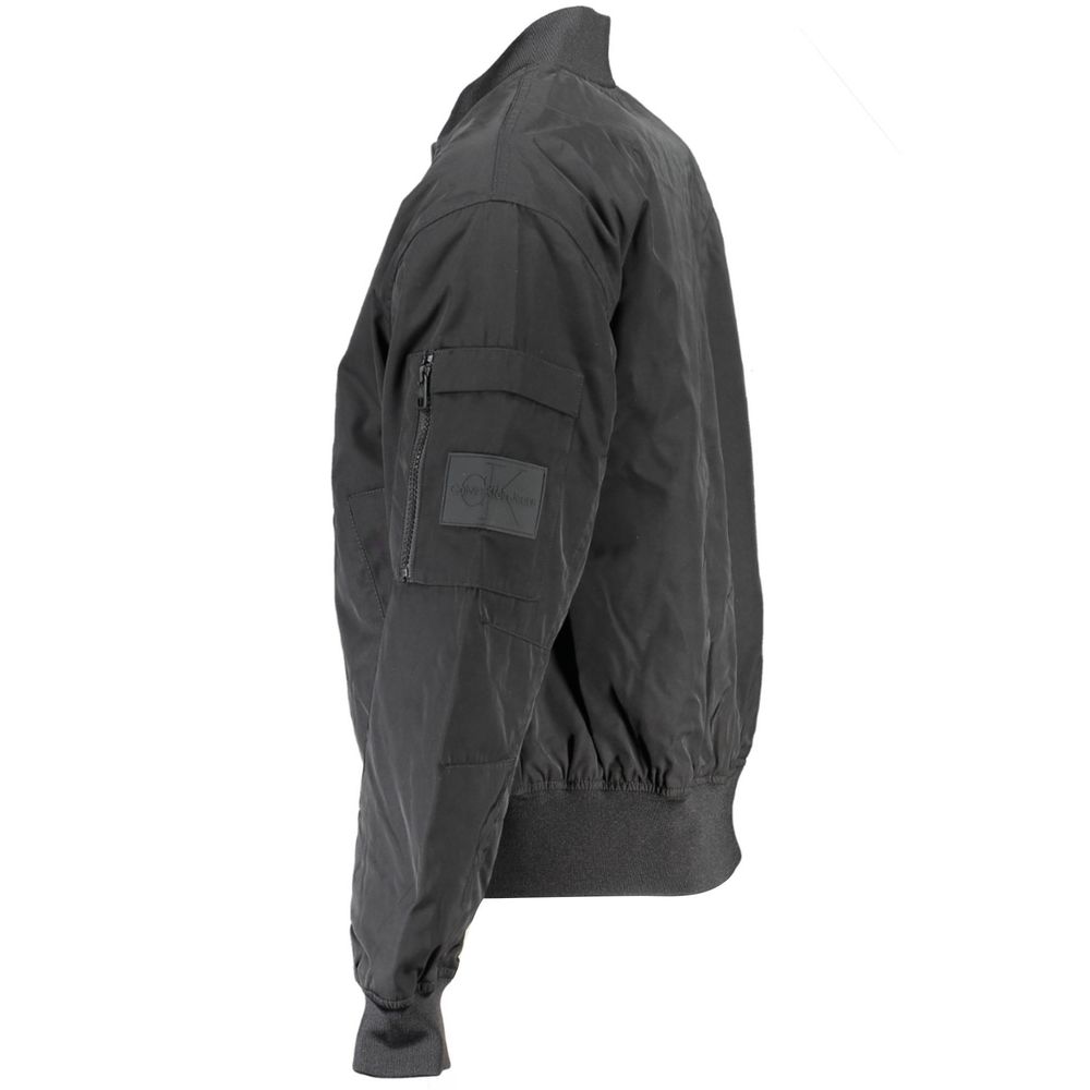 Calvin Klein Sleek långärmad jacka med dragkedja