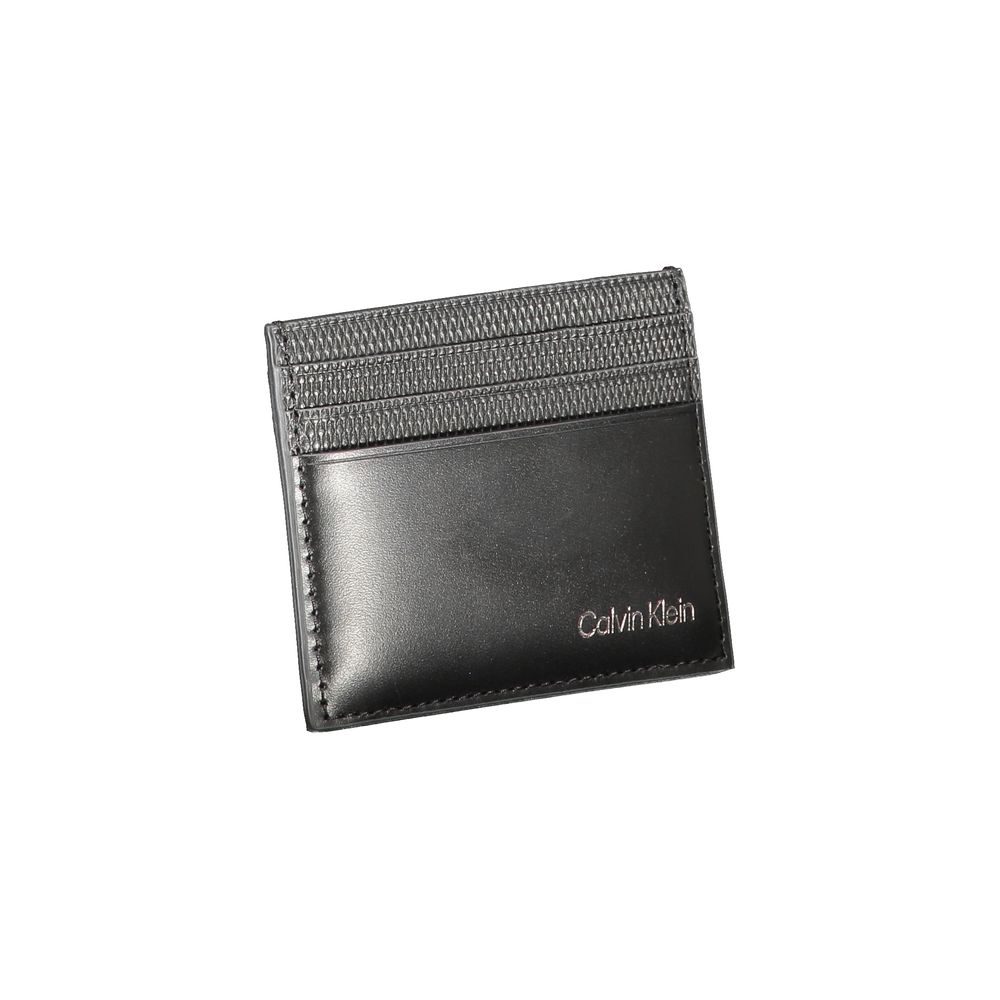 Calvin Klein svart läderplånbok