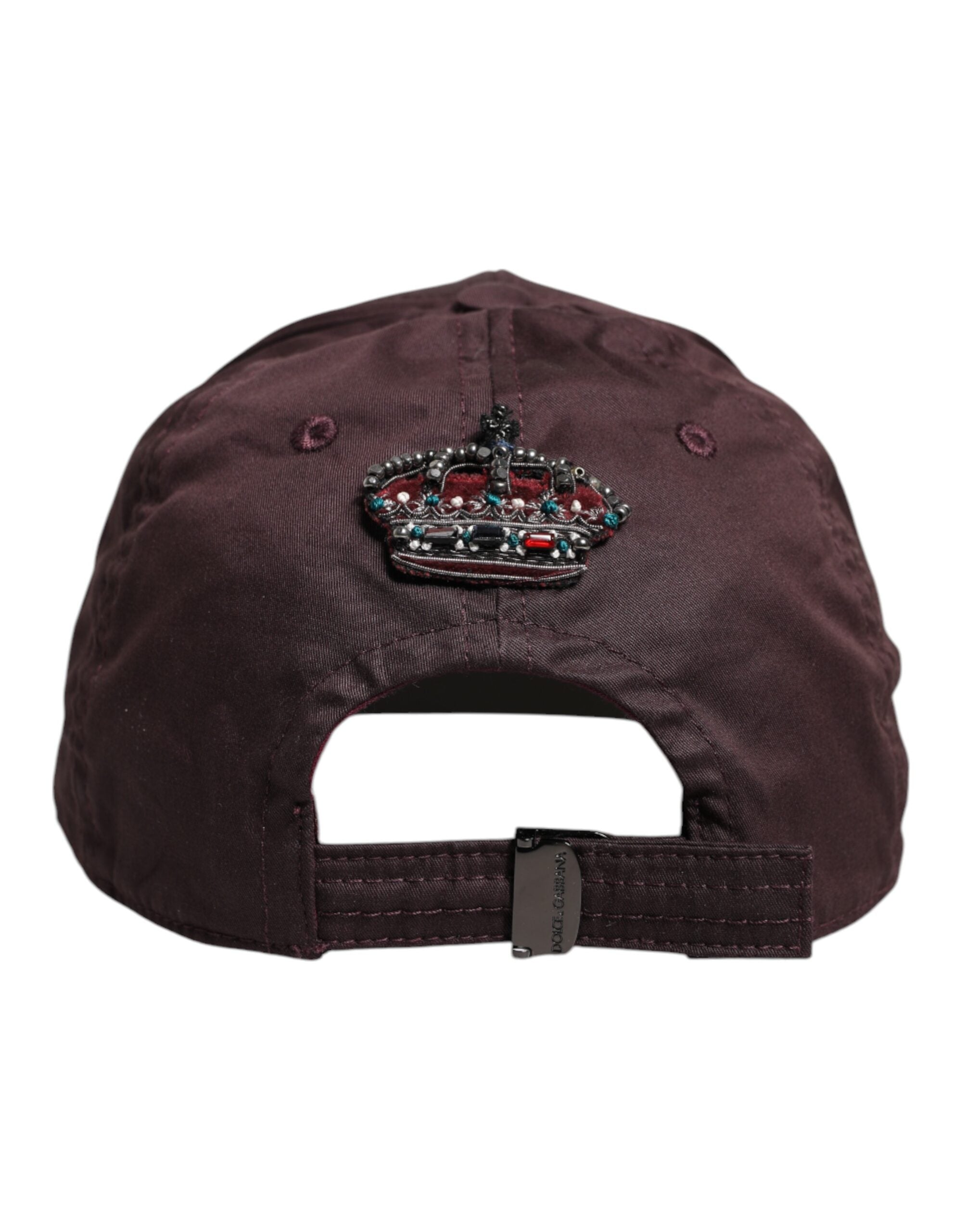 Dolce & Gabbana brun bomull DG Crown 6 paneler basebollkeps