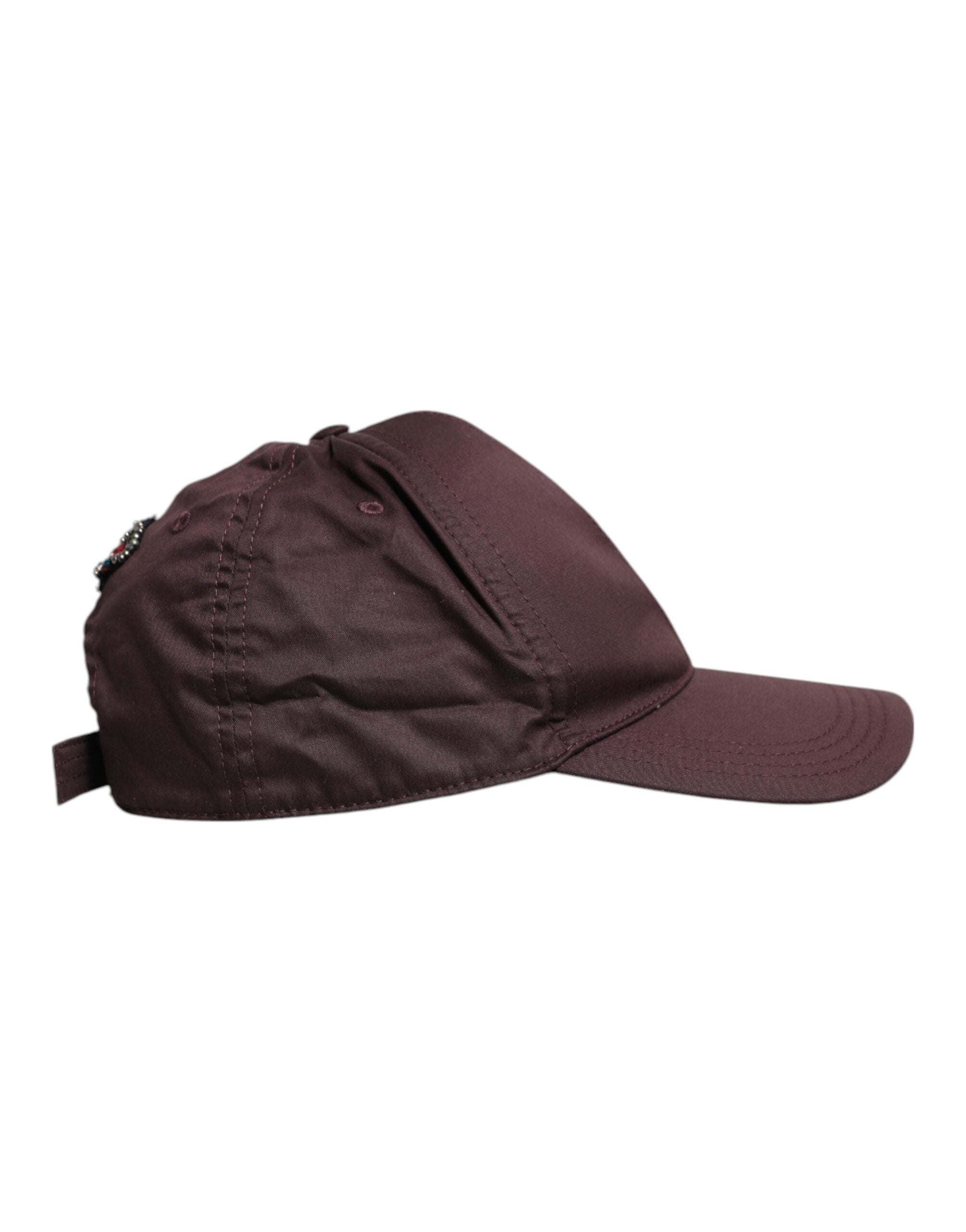 Dolce & Gabbana brun bomull DG Crown 6 paneler basebollkeps
