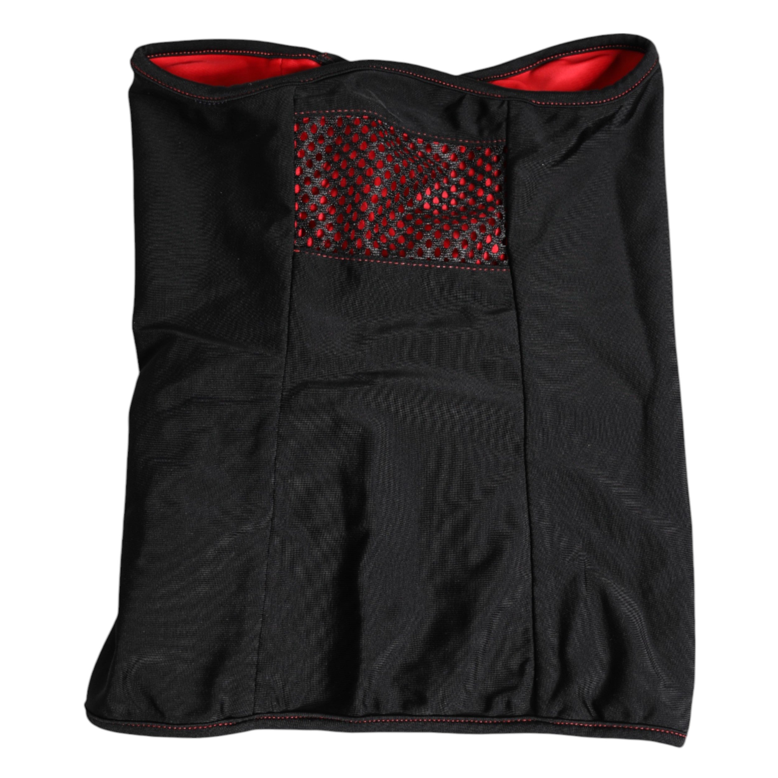 Dolce & Gabbana Svart Nylon Stickad Halsduk Balaklava